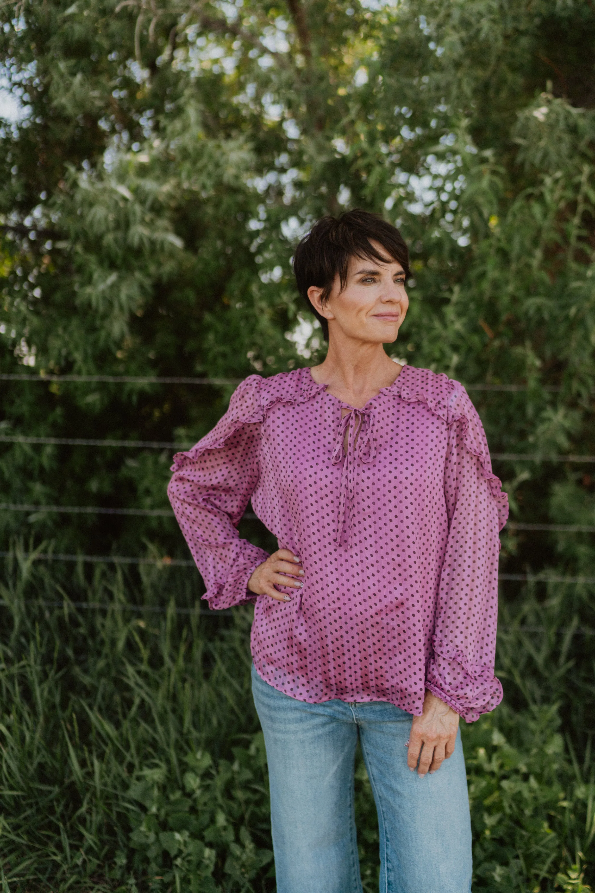 Polka Polka Dot Top - FINAL SALE sold by Goldie Lew product image thumbnail 4