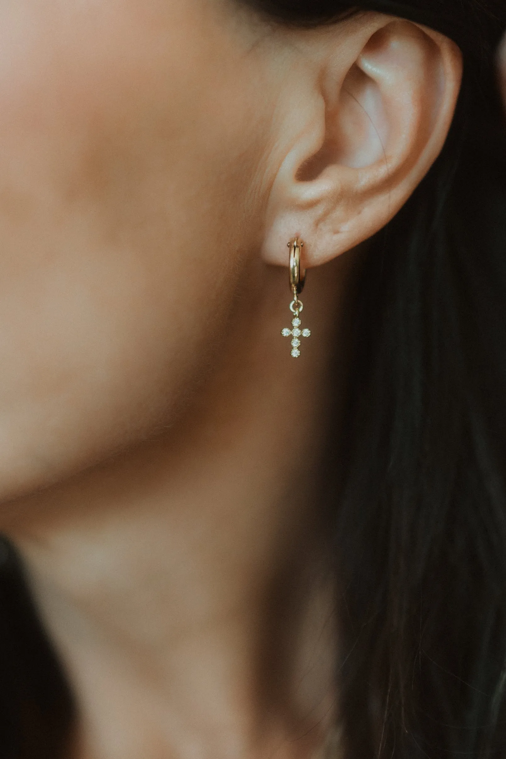 Crystal Cross Huggies sold by Goldie Lew product image thumbnail 2