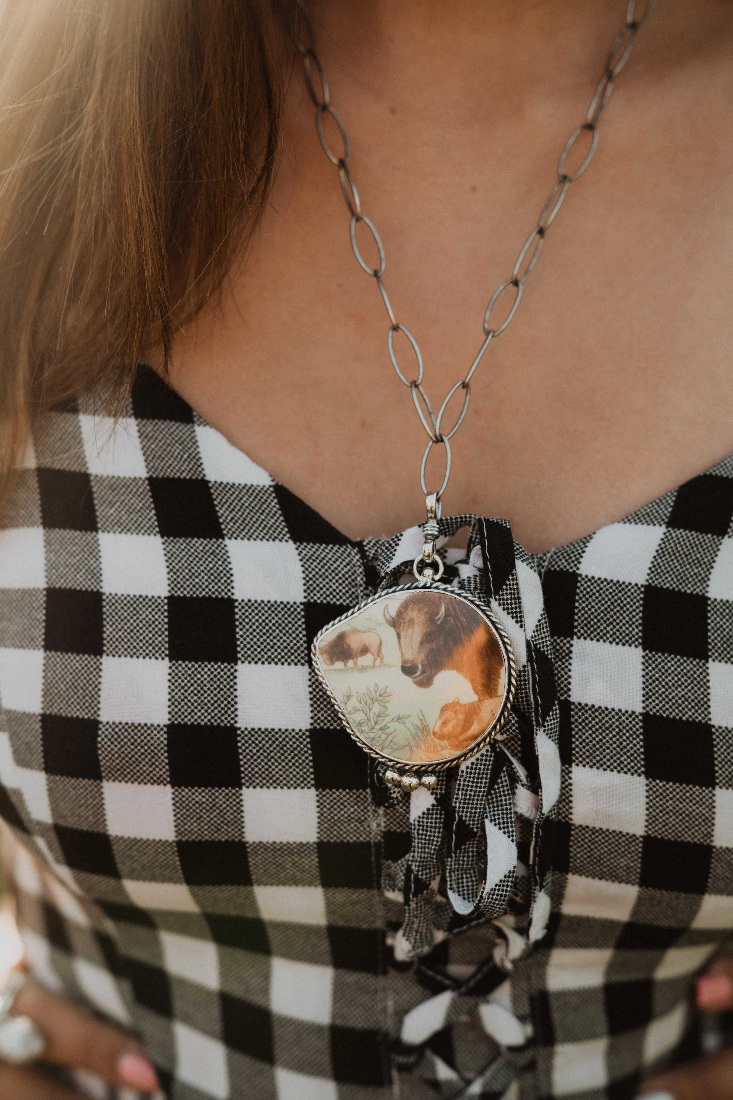 Home on The Range | Buffalo Pendant sold by Goldie Lew product image thumbnail 3