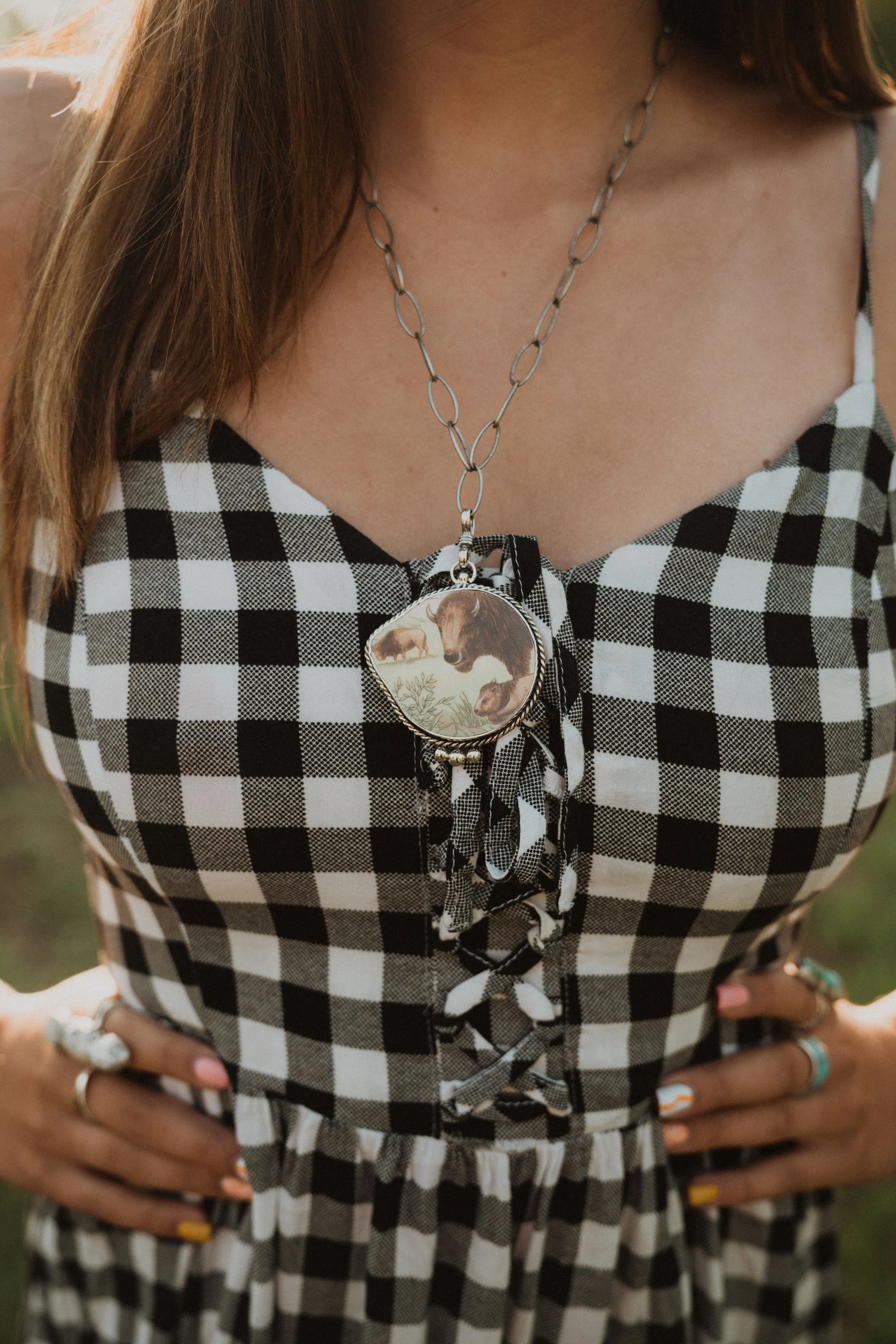 Home on The Range | Buffalo Pendant sold by Goldie Lew product image thumbnail 2