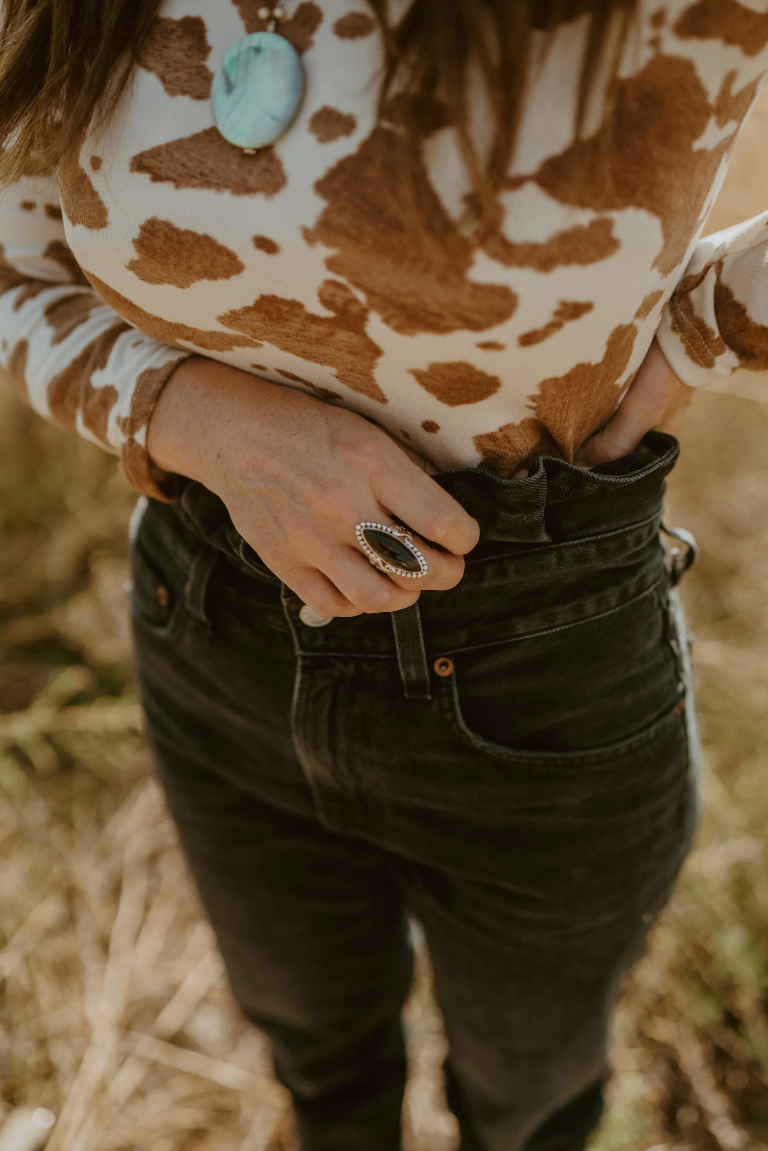 Baylee Ring | Black Onyx sold by Goldie Lew product image thumbnail 4