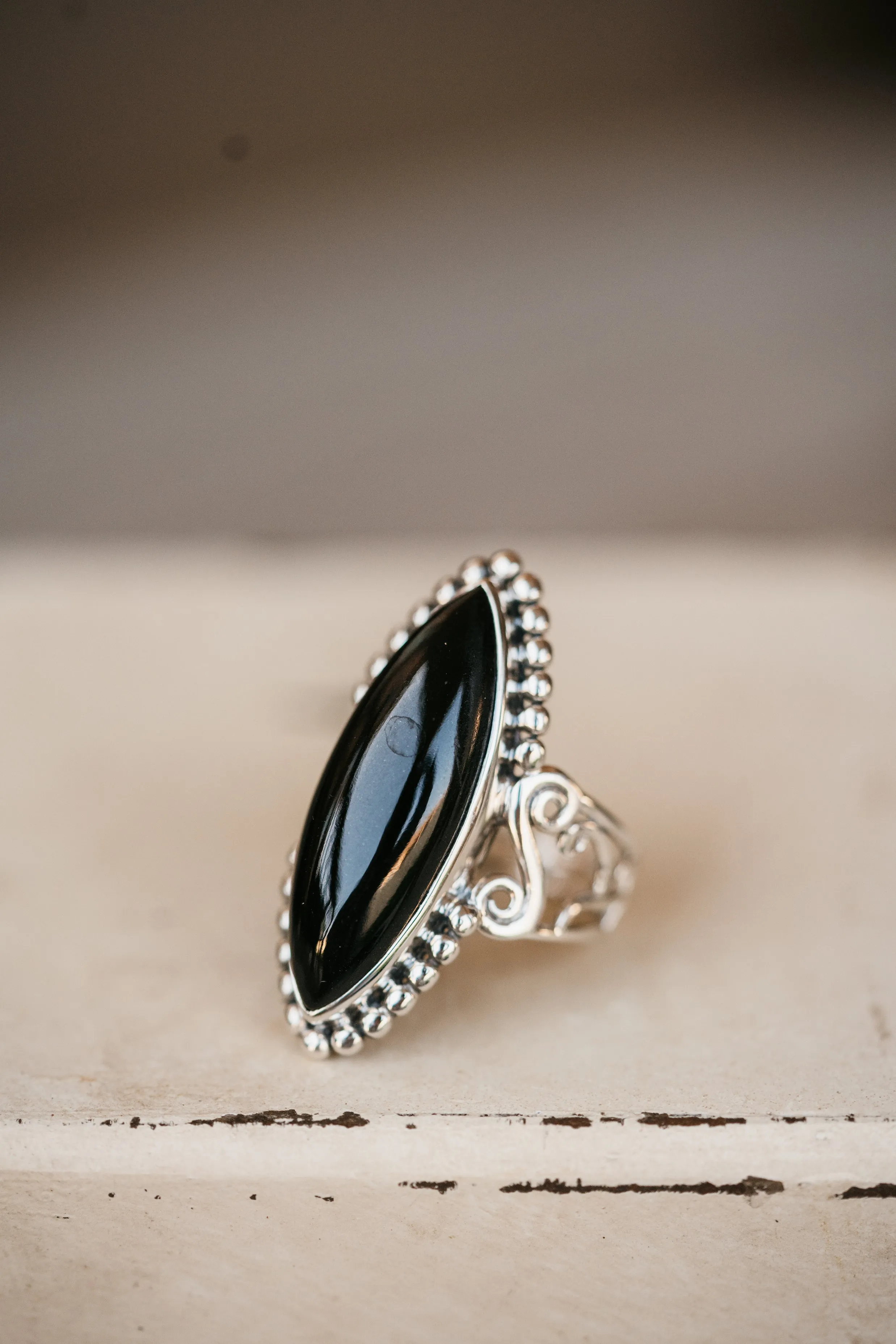 Baylee Ring | Black Onyx sold by Goldie Lew product image thumbnail 2