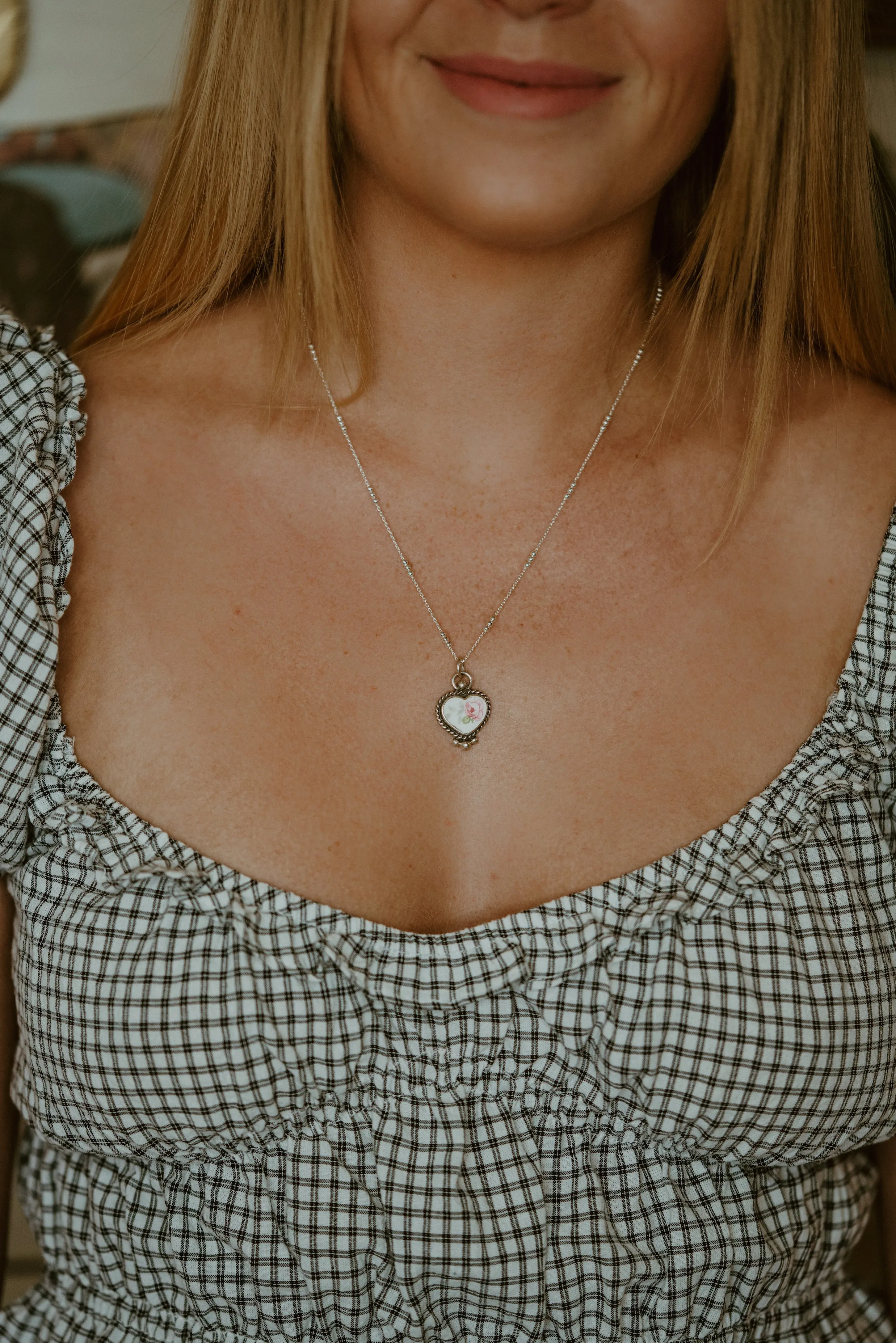 Tinsy Heart Necklace sold by Goldie Lew