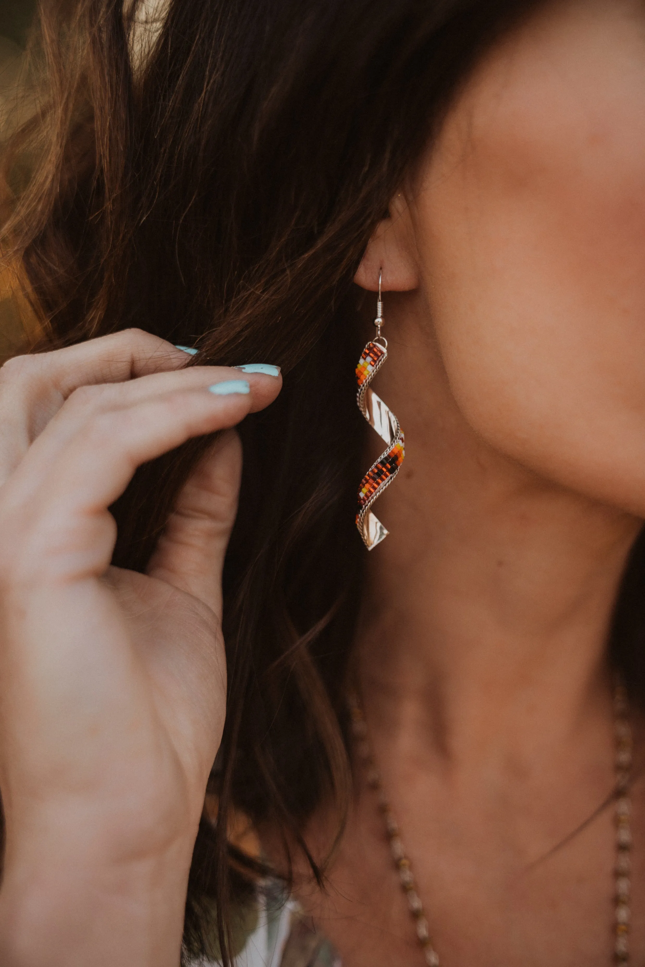 Spiral Tribal Earrings sold by Goldie Lew product image thumbnail 2