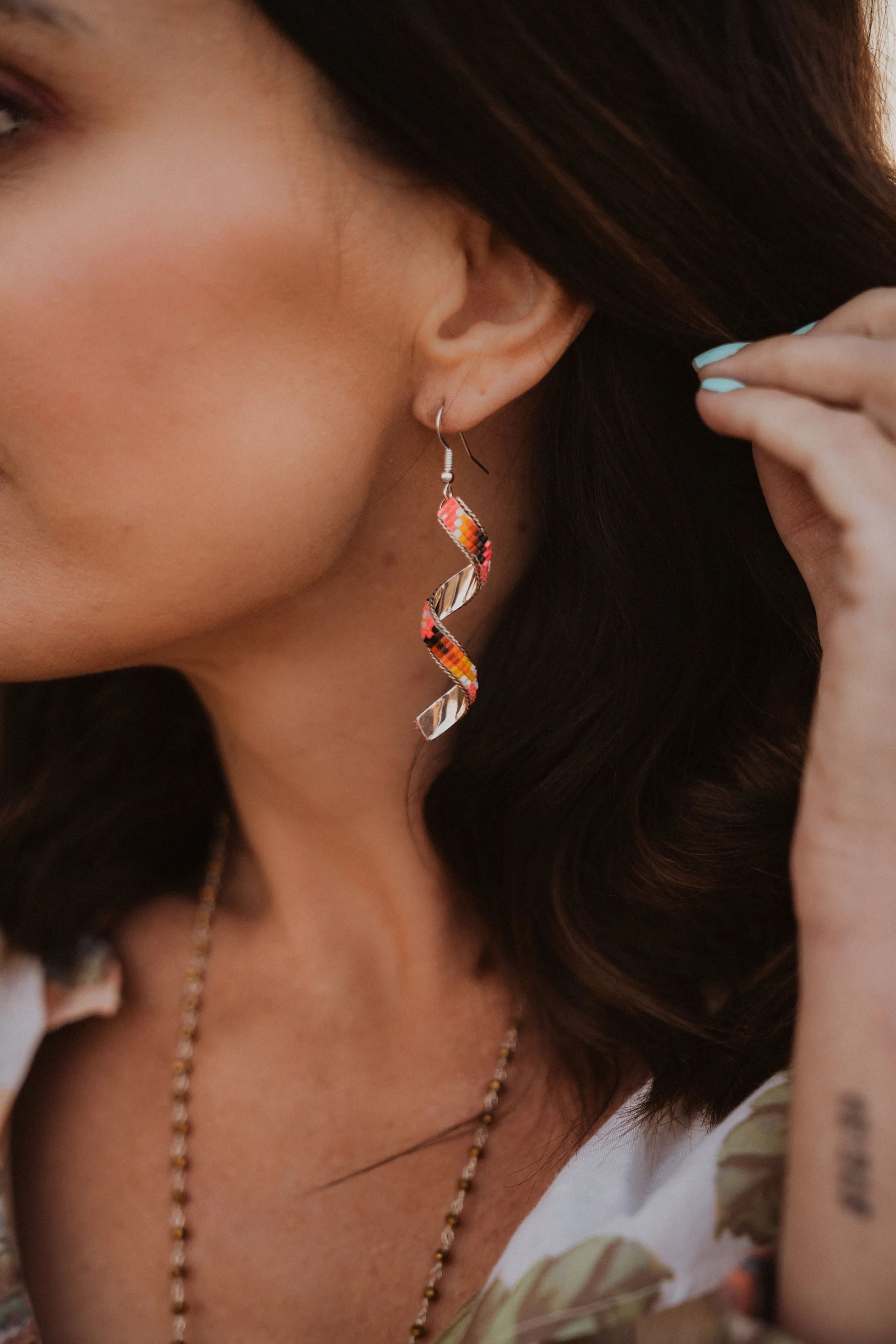 Spiral Tribal Earrings sold by Goldie Lew product image thumbnail 5