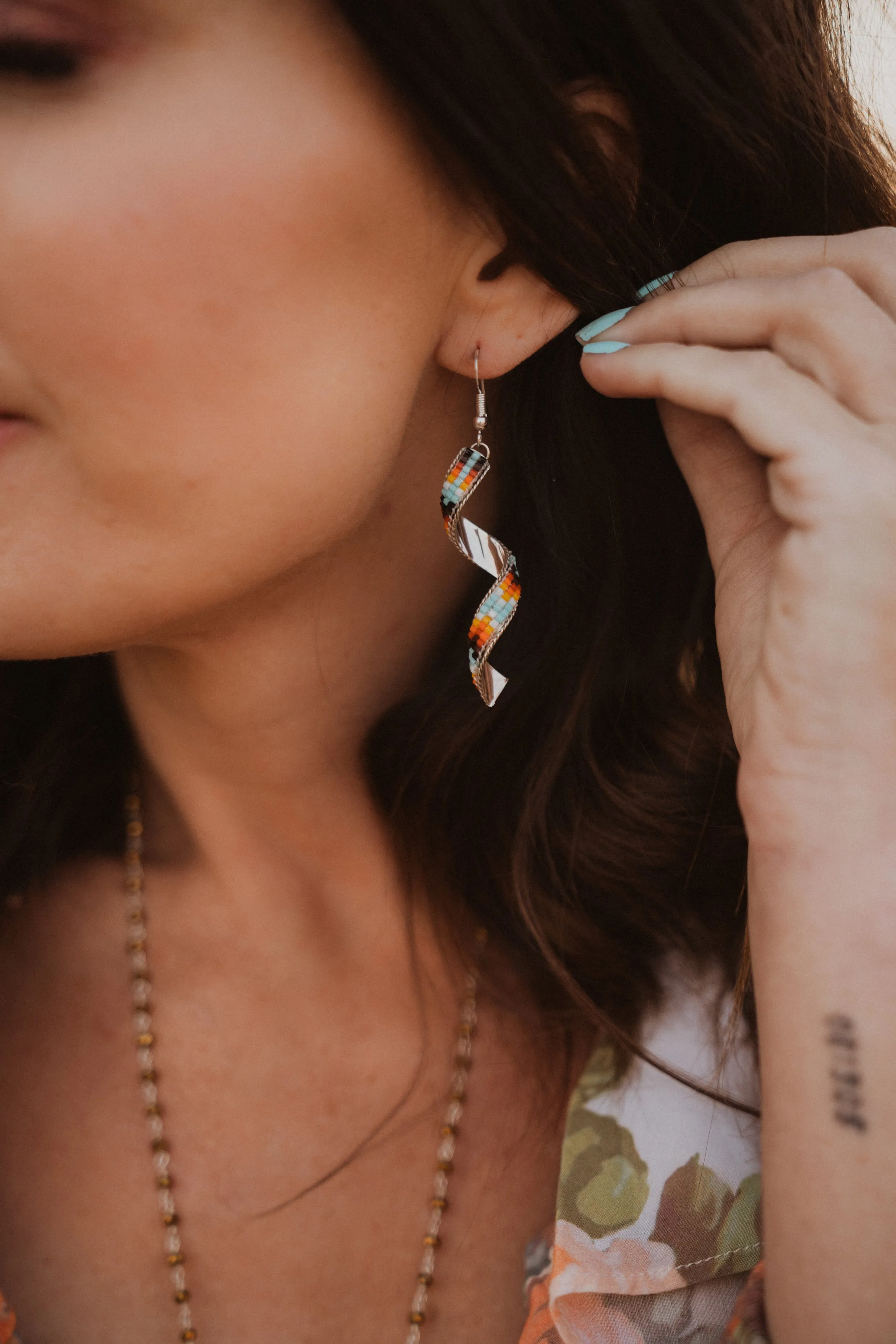 Spiral Tribal Earrings sold by Goldie Lew product image thumbnail 3