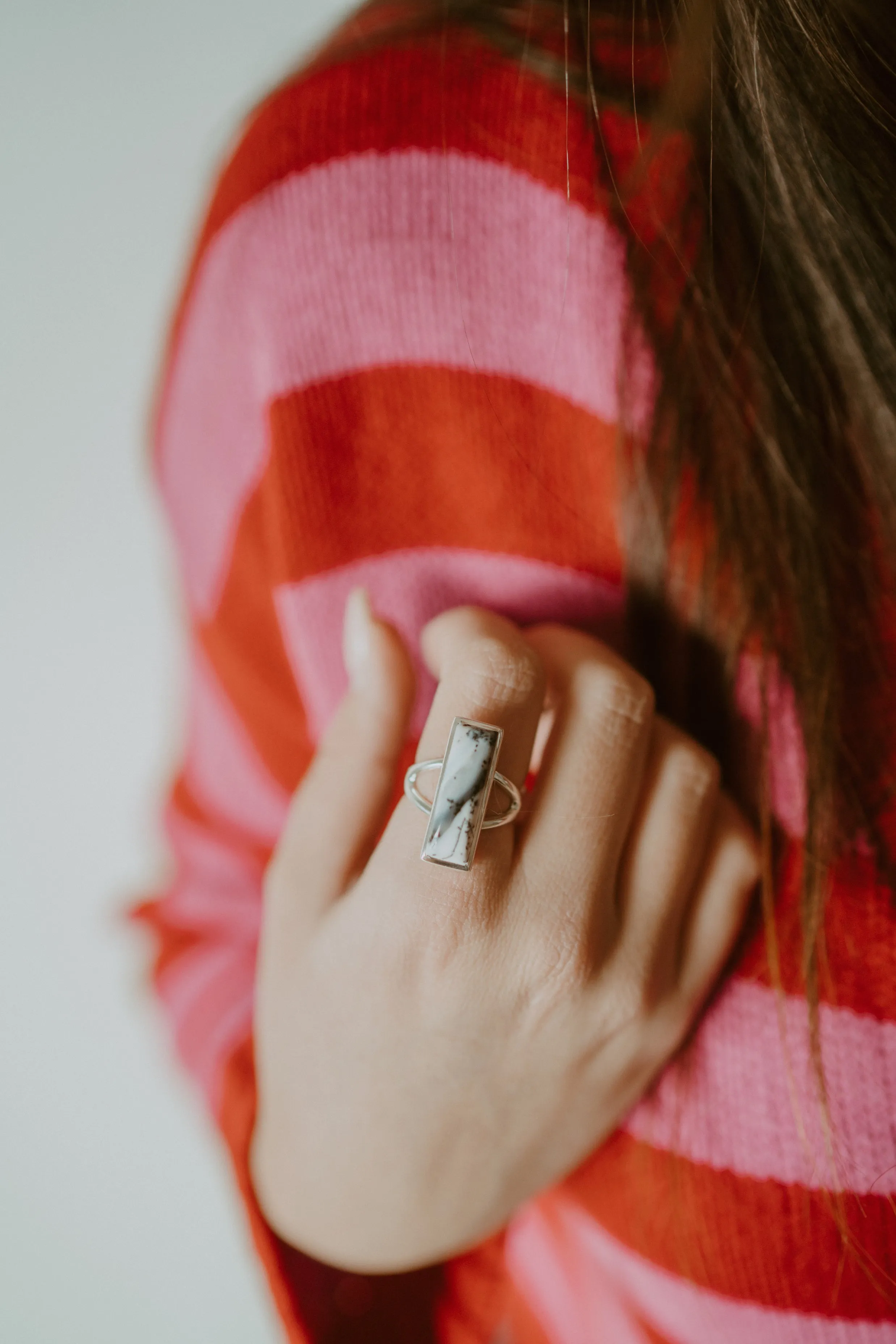 Mally Ring | Dendritic Opal sold by Goldie Lew product image thumbnail 3