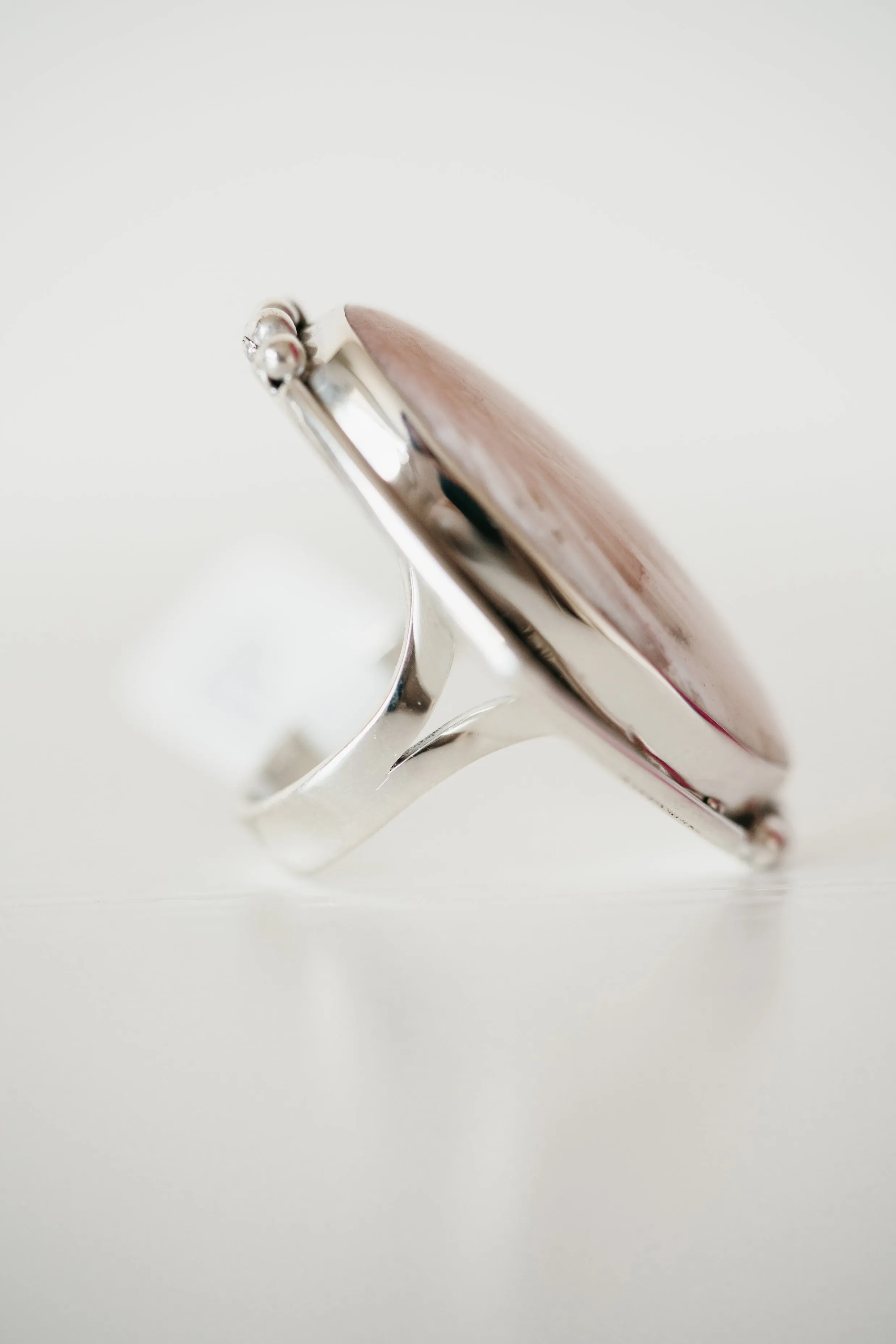 Jenni Kait Ring | Pink Scolecite sold by Goldie Lew product image thumbnail 5