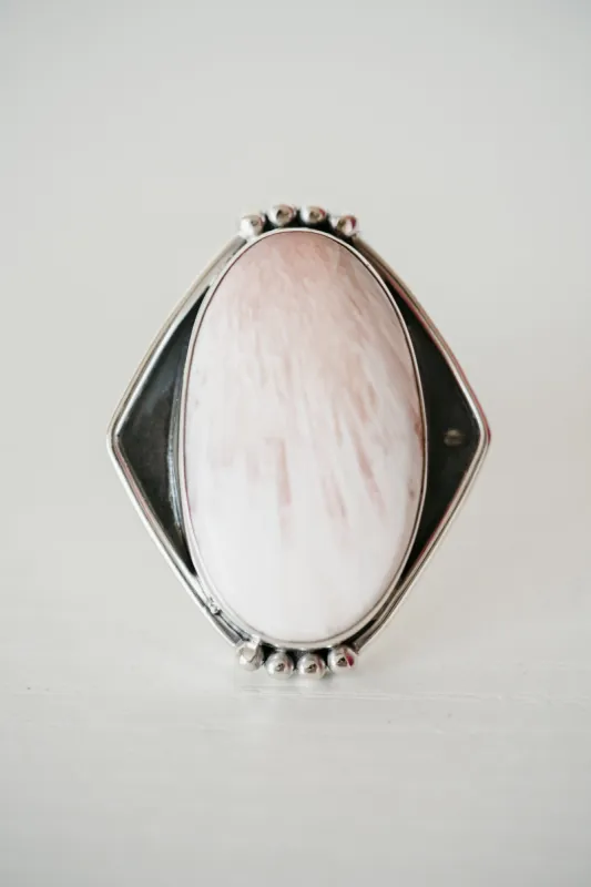 Jenni Kait Ring | Pink Scolecite sold by Goldie Lew
