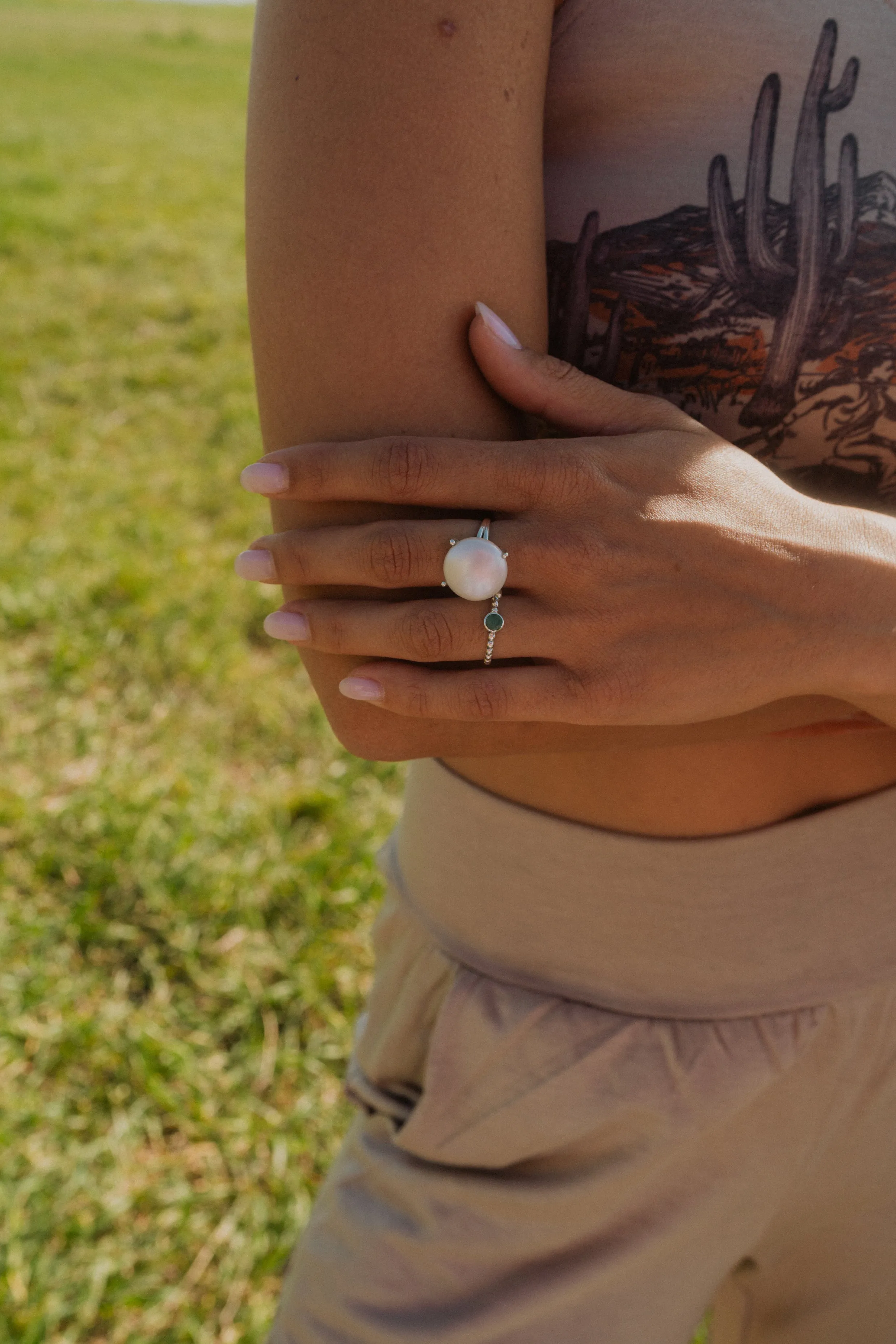 Chanel Ring | Emerald sold by Goldie Lew product image thumbnail 2