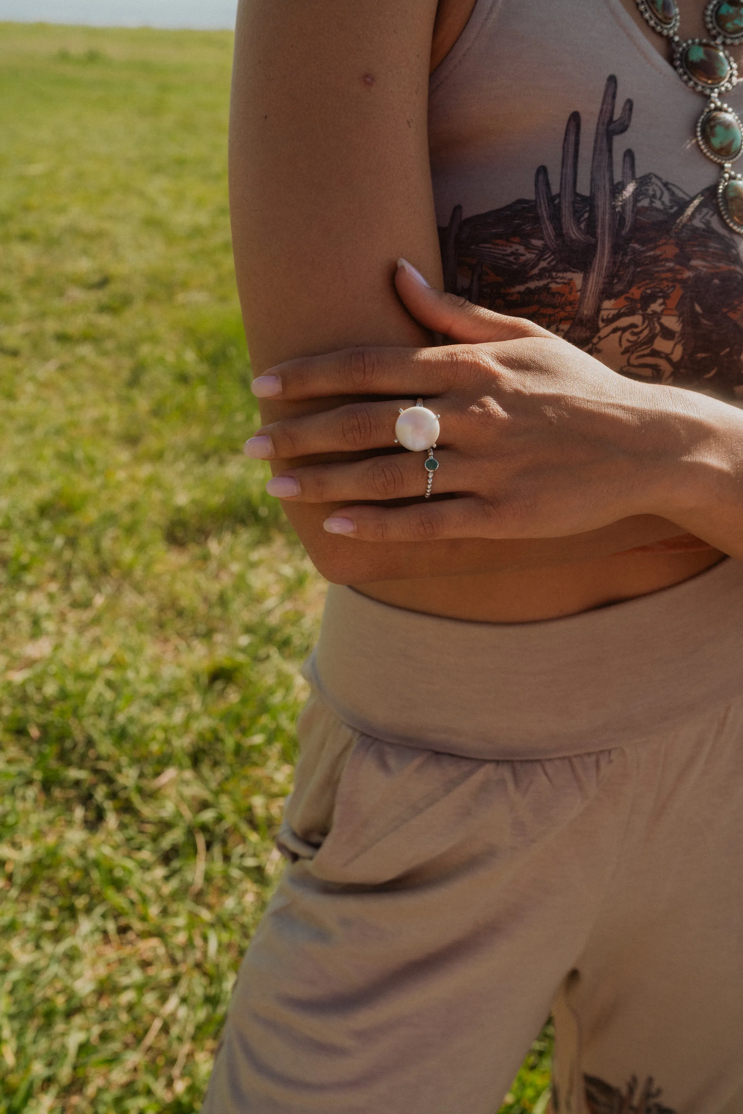 Chanel Ring | Emerald sold by Goldie Lew product image thumbnail 3