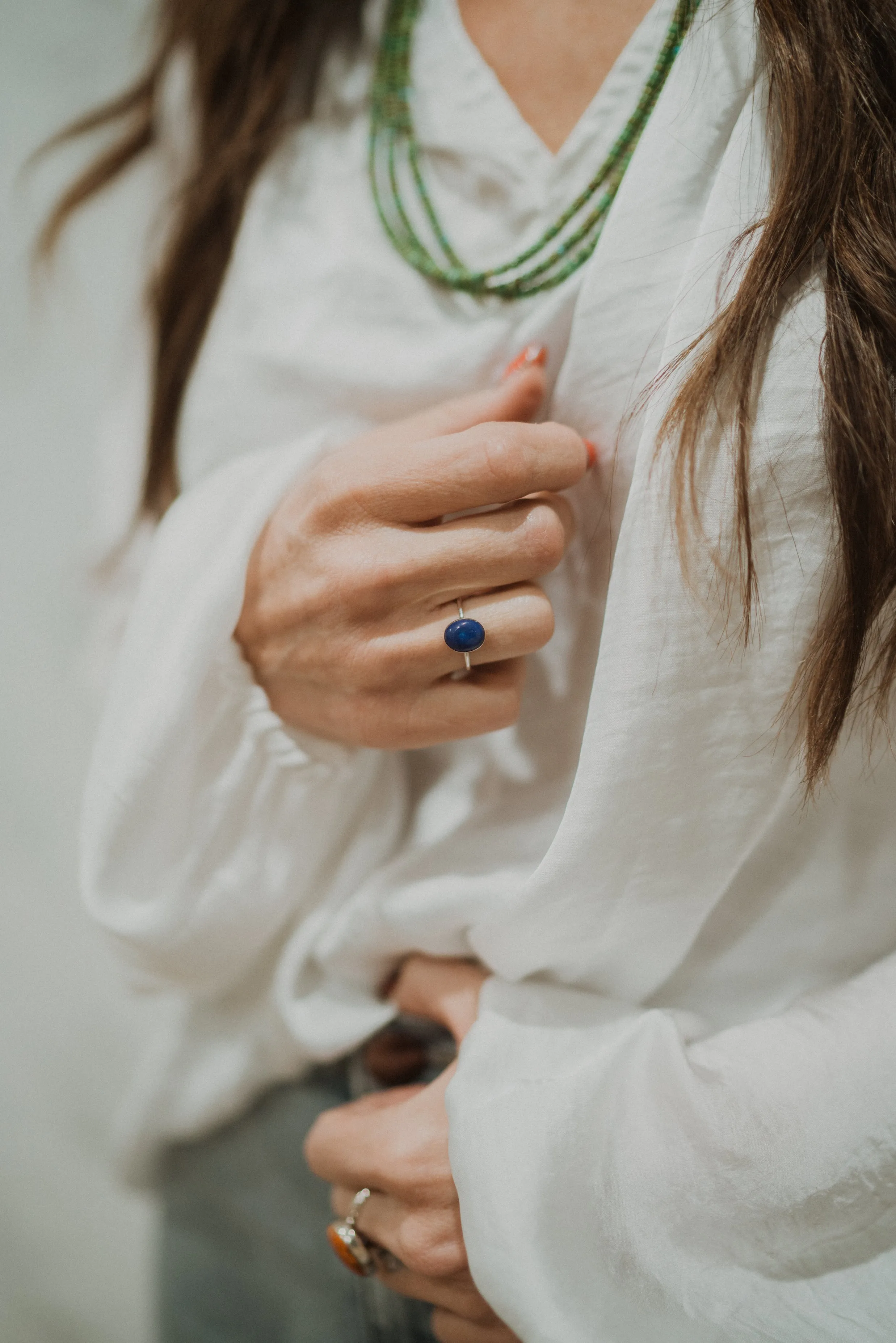 Arizona Ring | Blue Lapis sold by Goldie Lew product image thumbnail 2