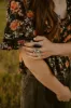 Bella Ring | Blue + Rainbow Moonstone sold by Goldie Lew
