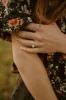 Bella Ring | Blue + Rainbow Moonstone sold by Goldie Lew