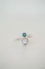 Bella Ring | Blue + Rainbow Moonstone sold by Goldie Lew