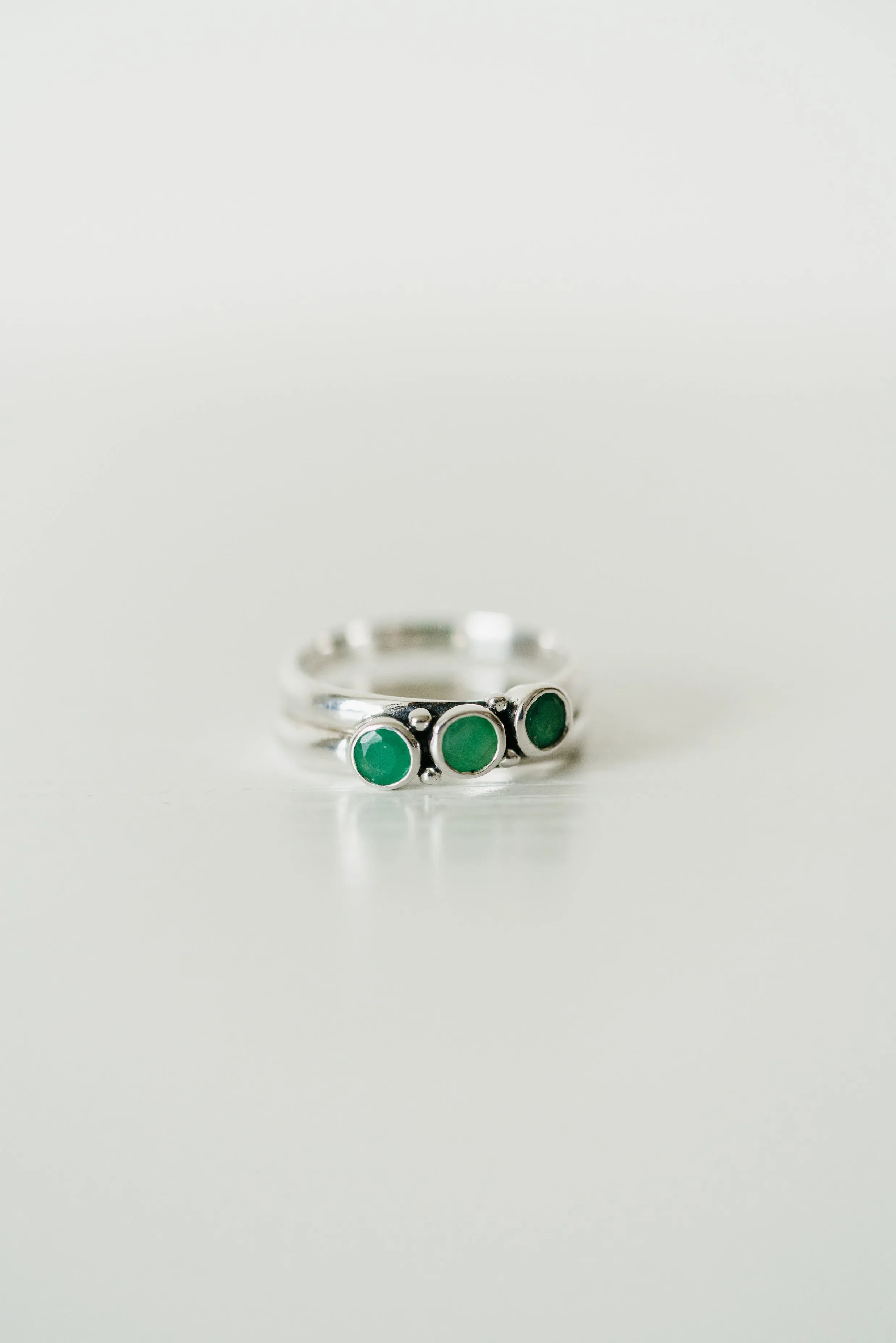 Zara Ring | Emerald sold by Goldie Lew product image thumbnail 2