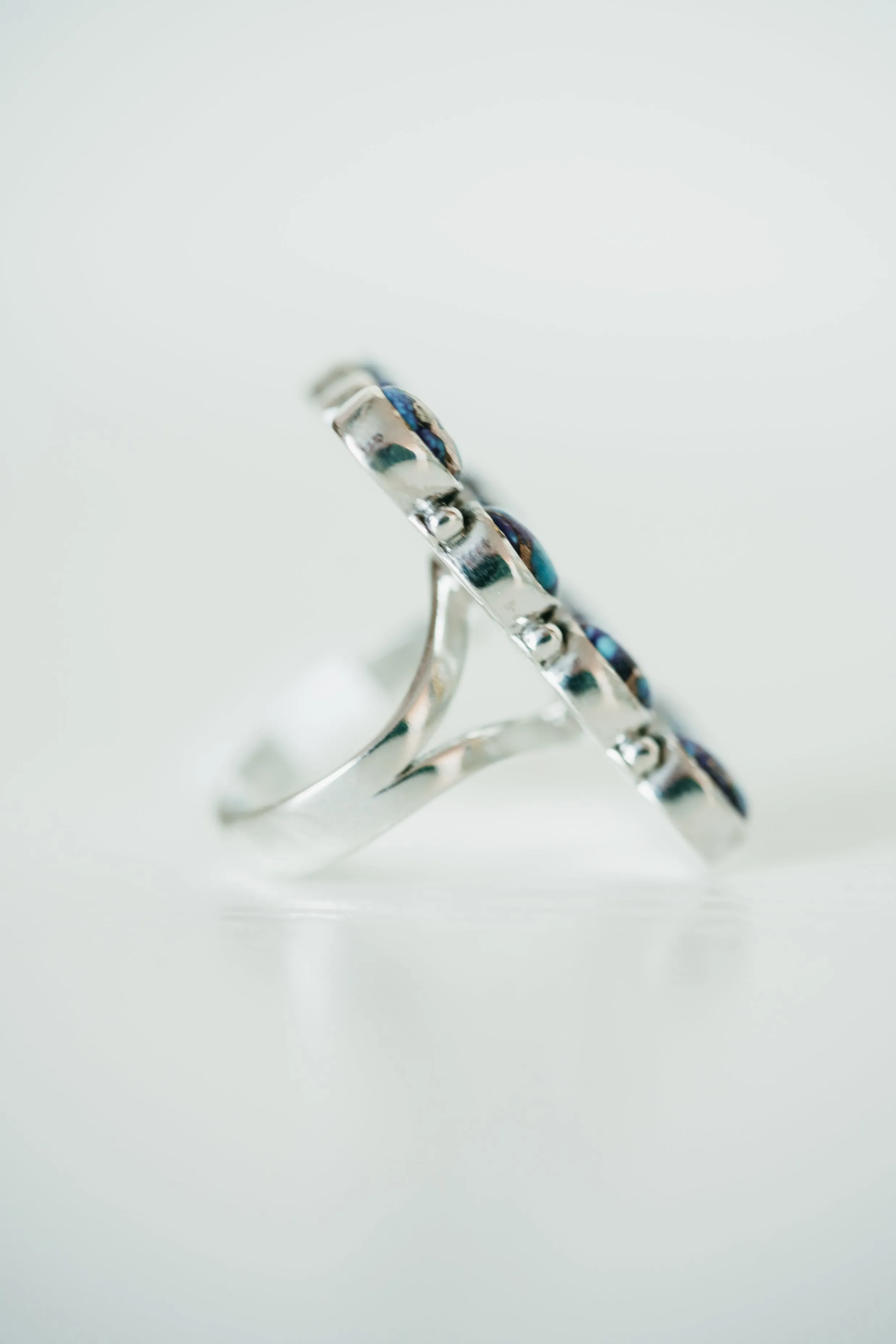 Aiko Ring | Purple Spiny Turquoise sold by Goldie Lew product image thumbnail 4