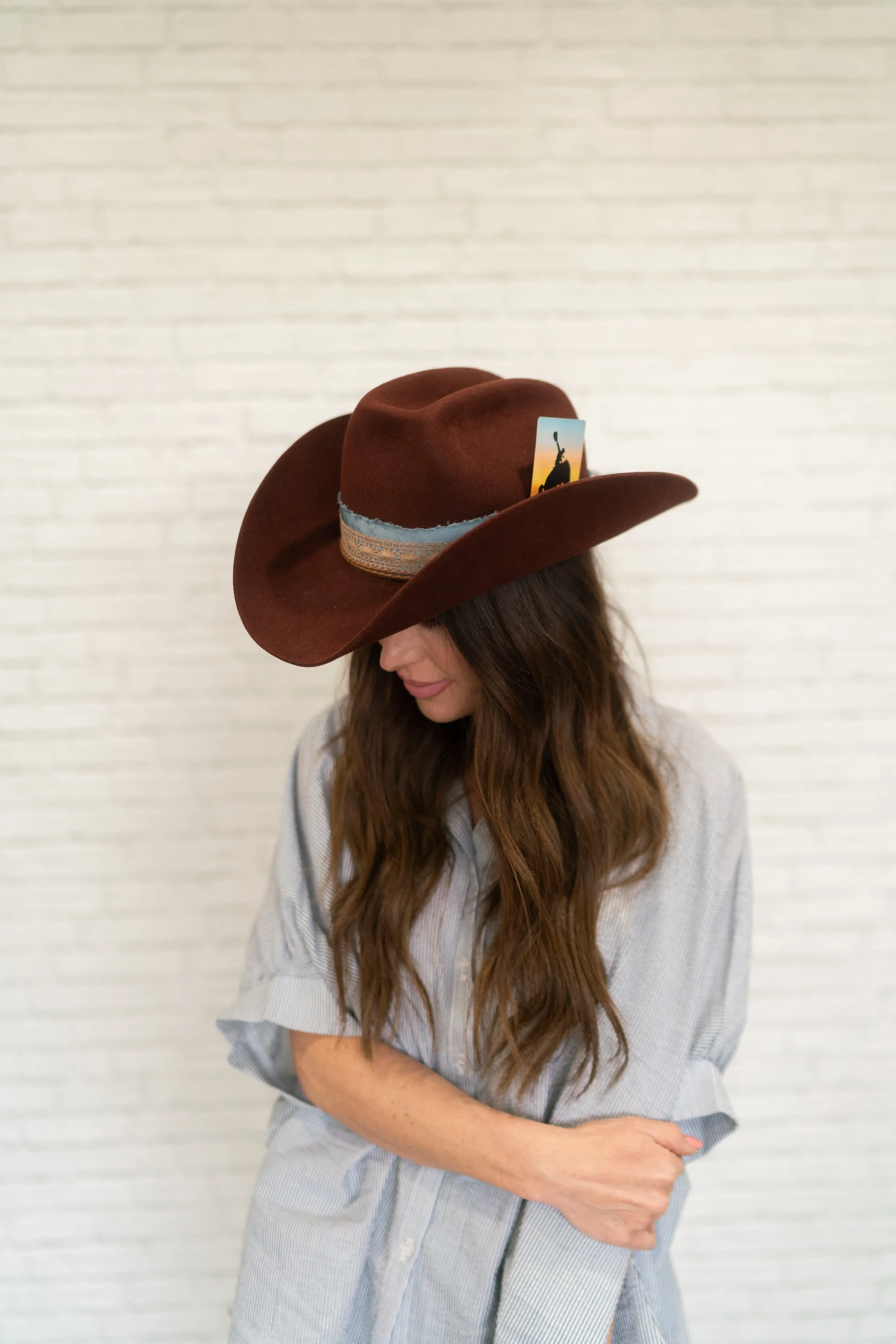 Burnished Copper Hat sold by Goldie Lew