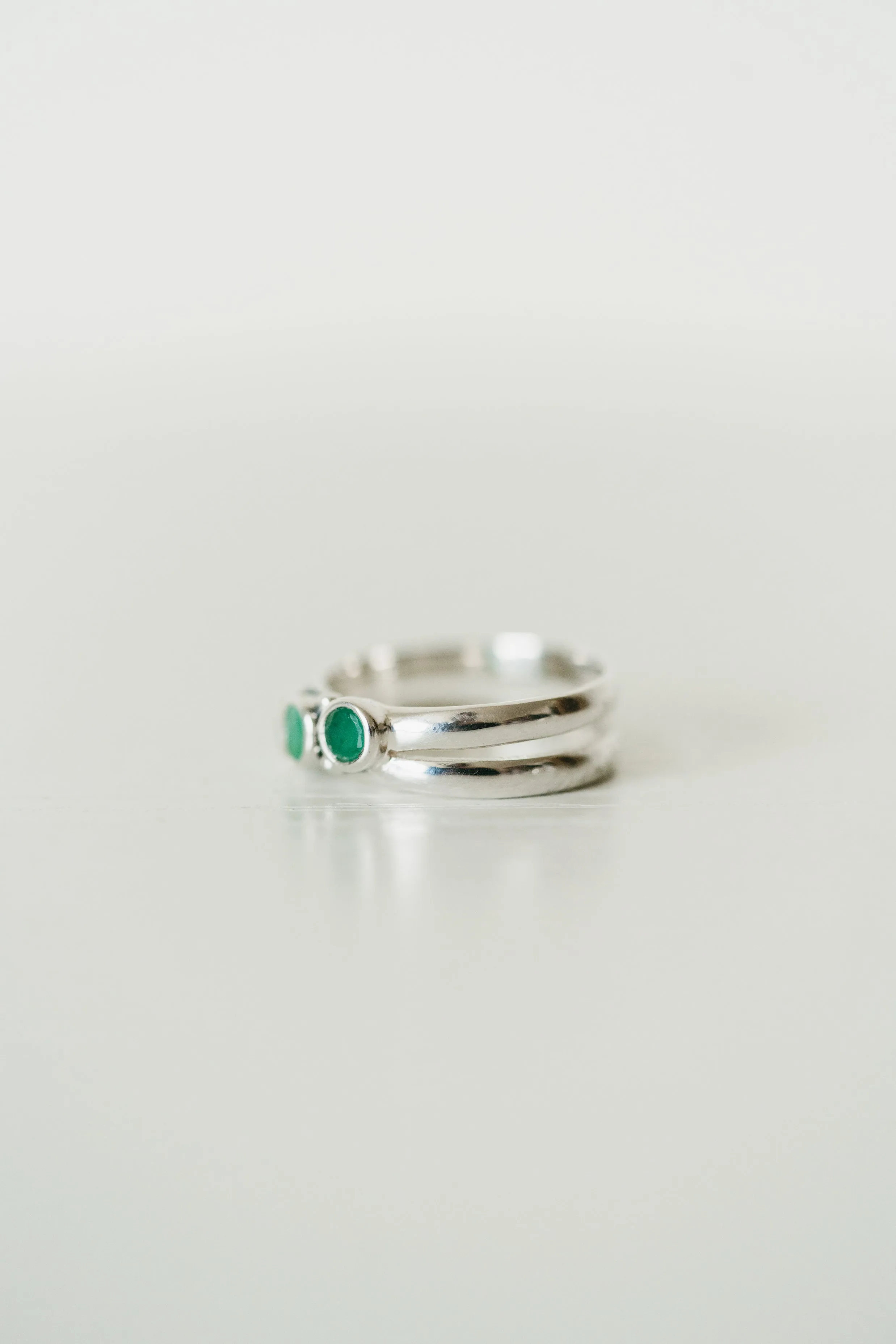 Zara Ring | Emerald sold by Goldie Lew product image thumbnail 3