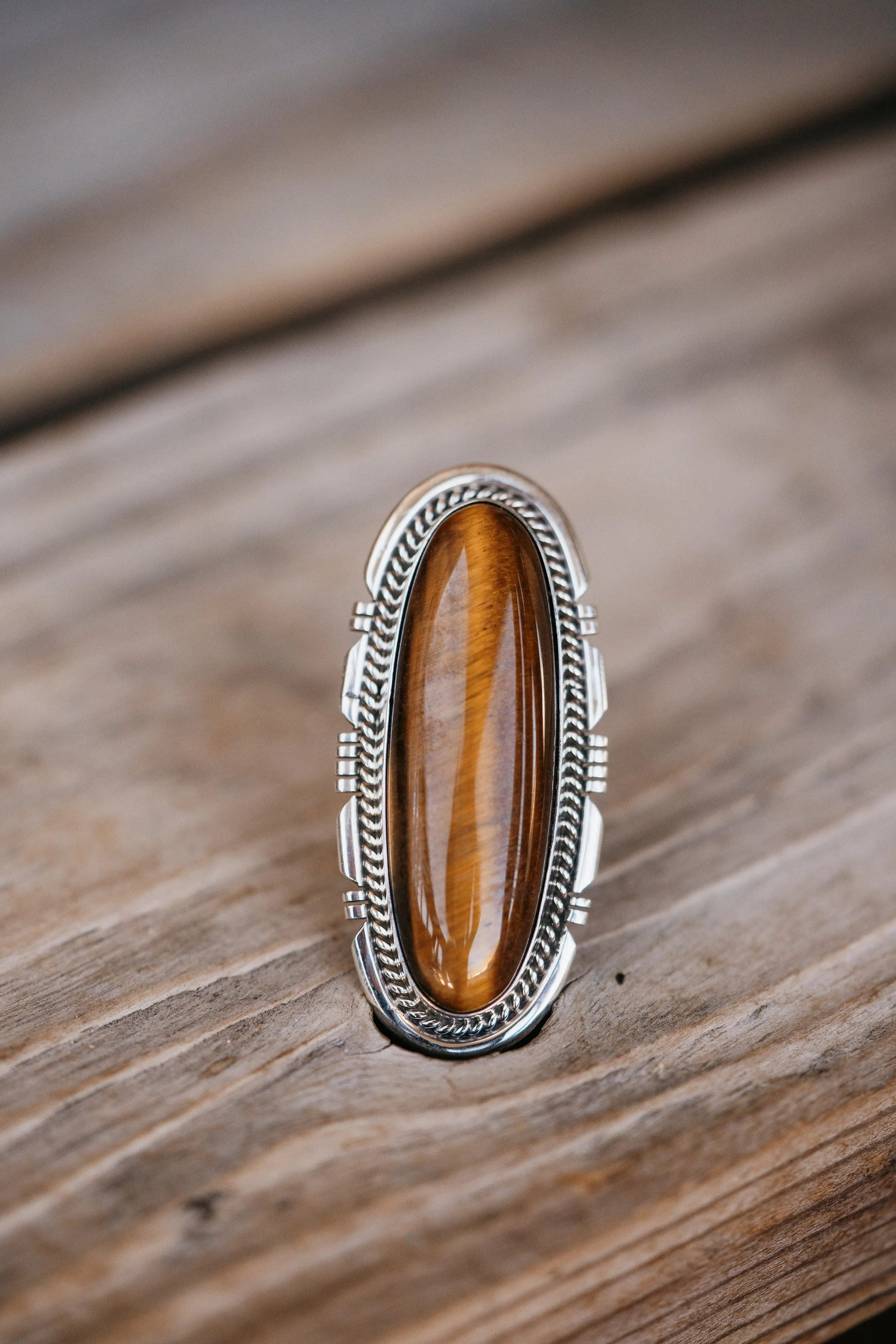 Emra Ring | Tiger's Eye sold by Goldie Lew