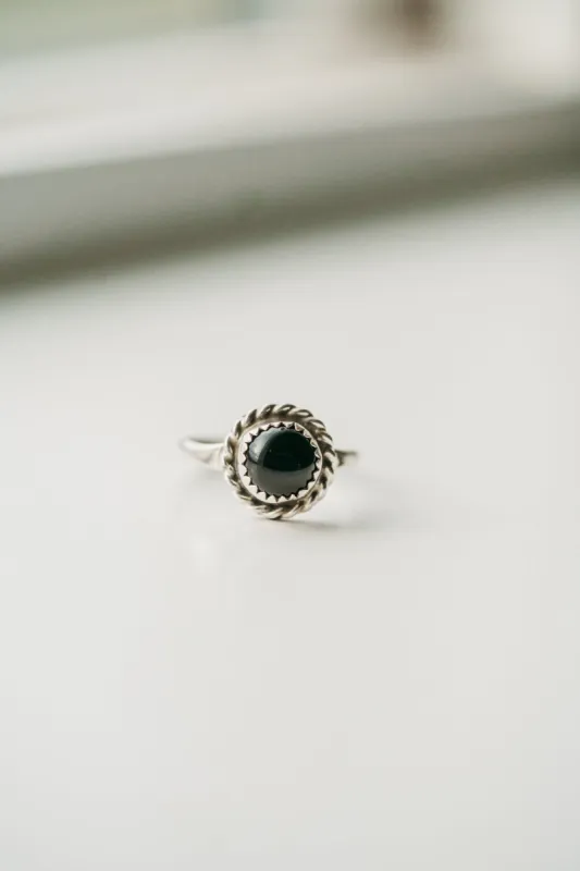 Becca Ring | Black Onyx sold by Goldie Lew