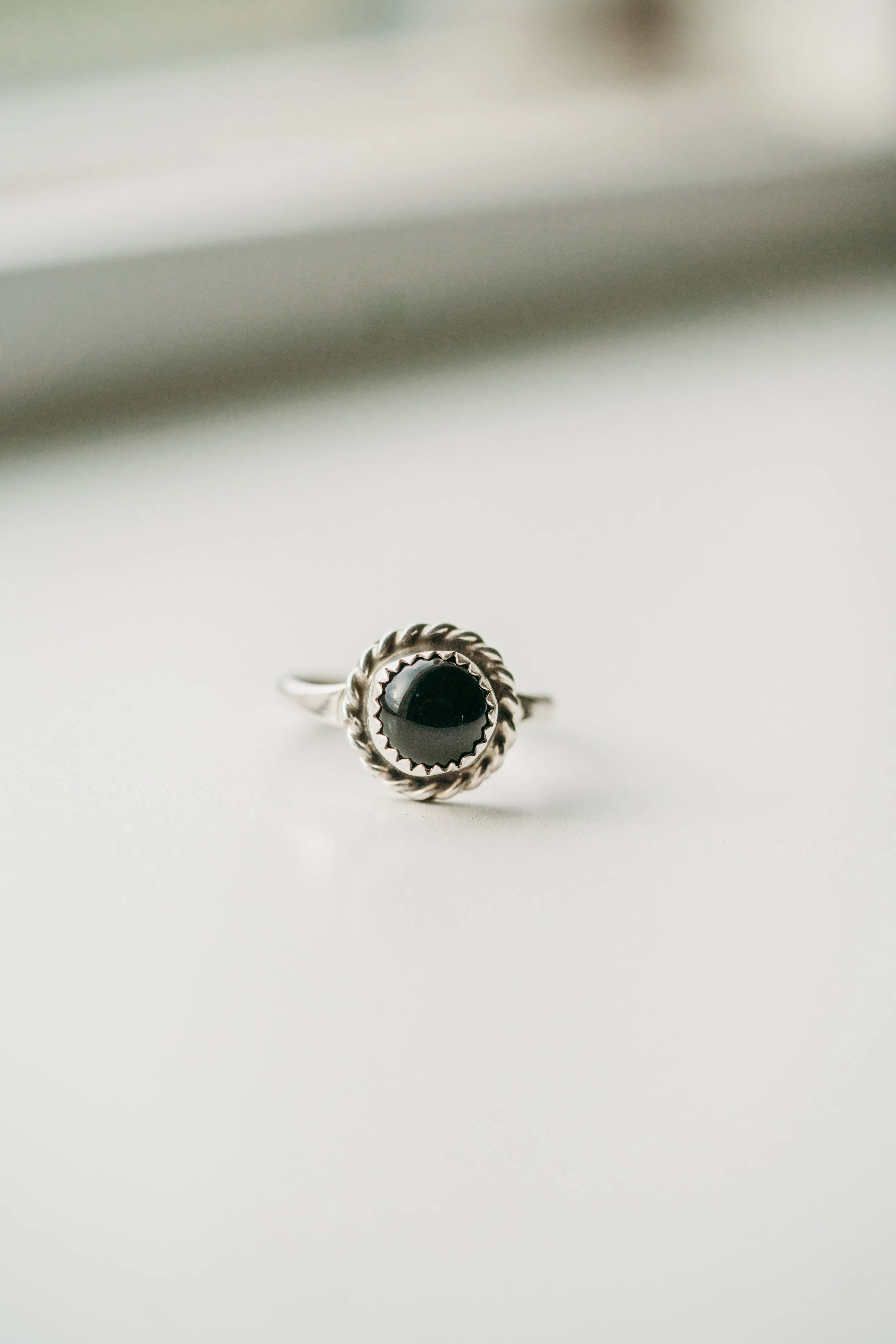 Becca Ring | Black Onyx sold by Goldie Lew