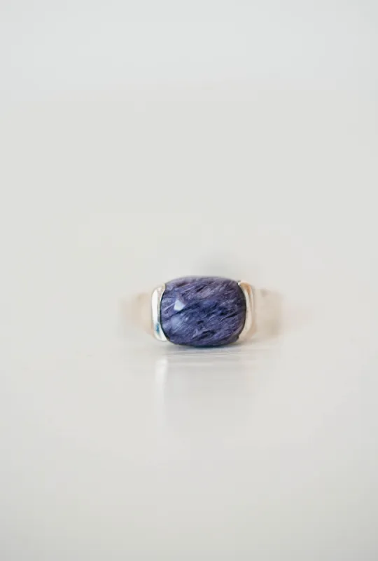 Kellen Ring | Purple Charoite sold by Goldie Lew
