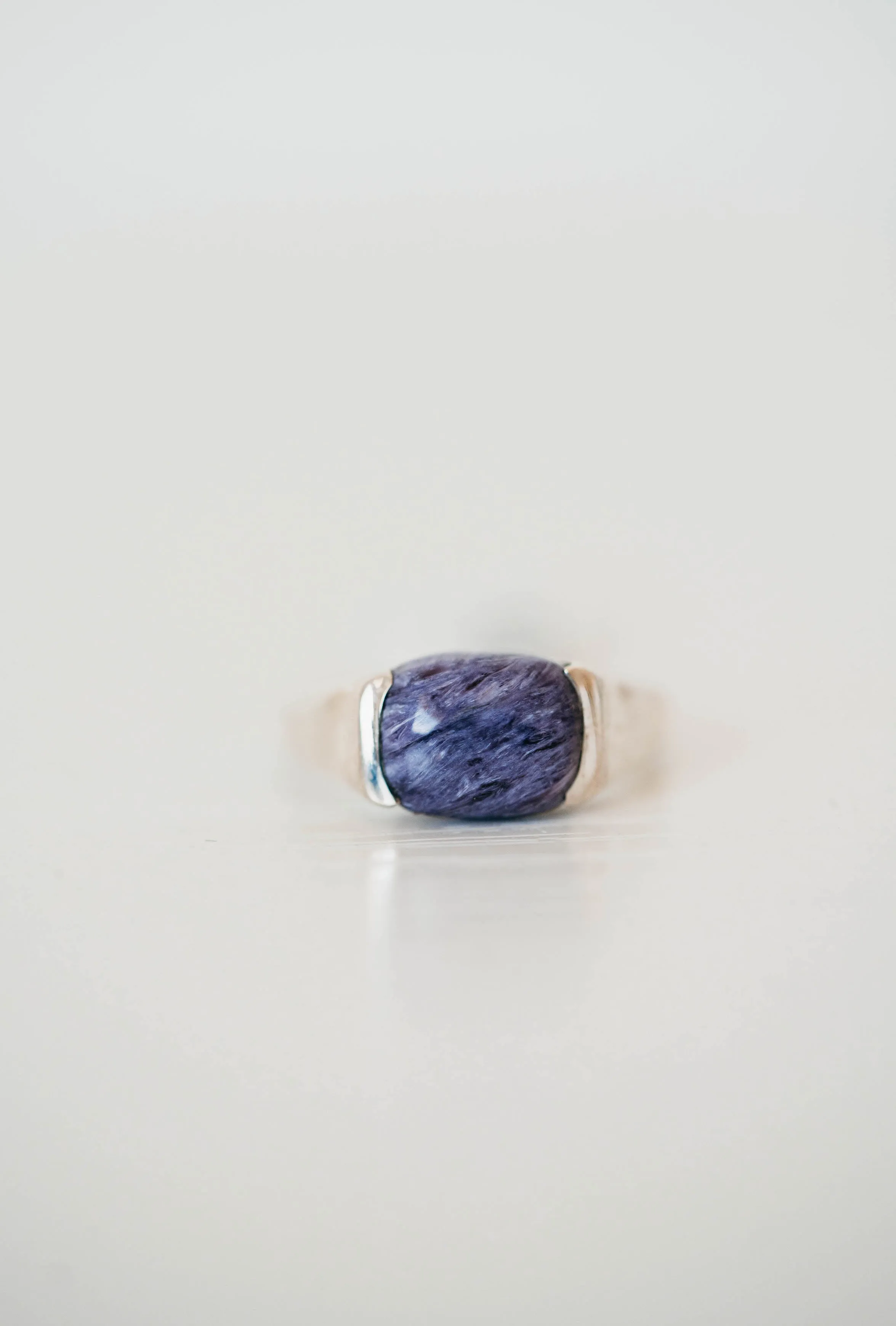 Kellen Ring | Purple Charoite sold by Goldie Lew