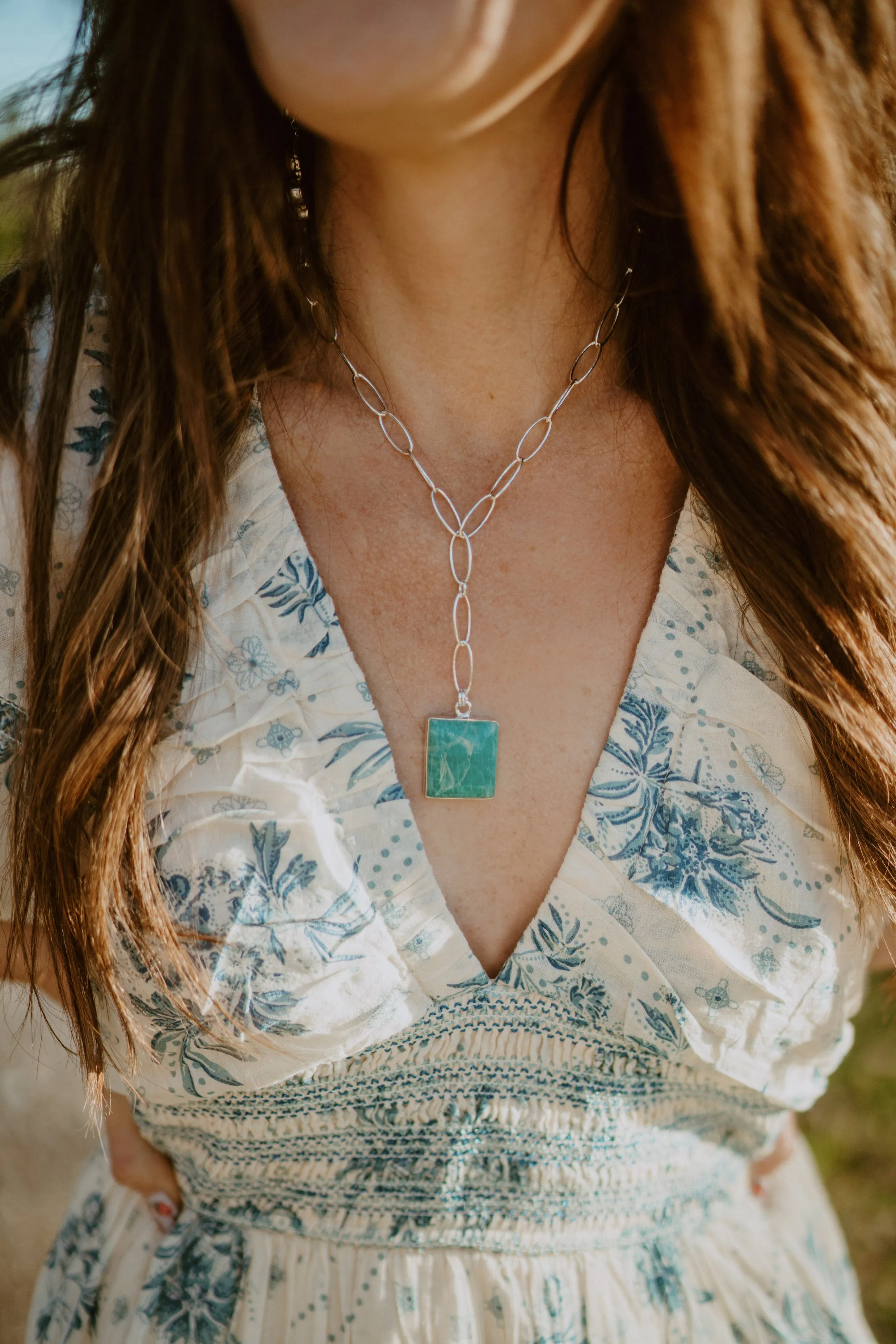 Ceelo Necklace | Amazonite sold by Goldie Lew product image thumbnail 3