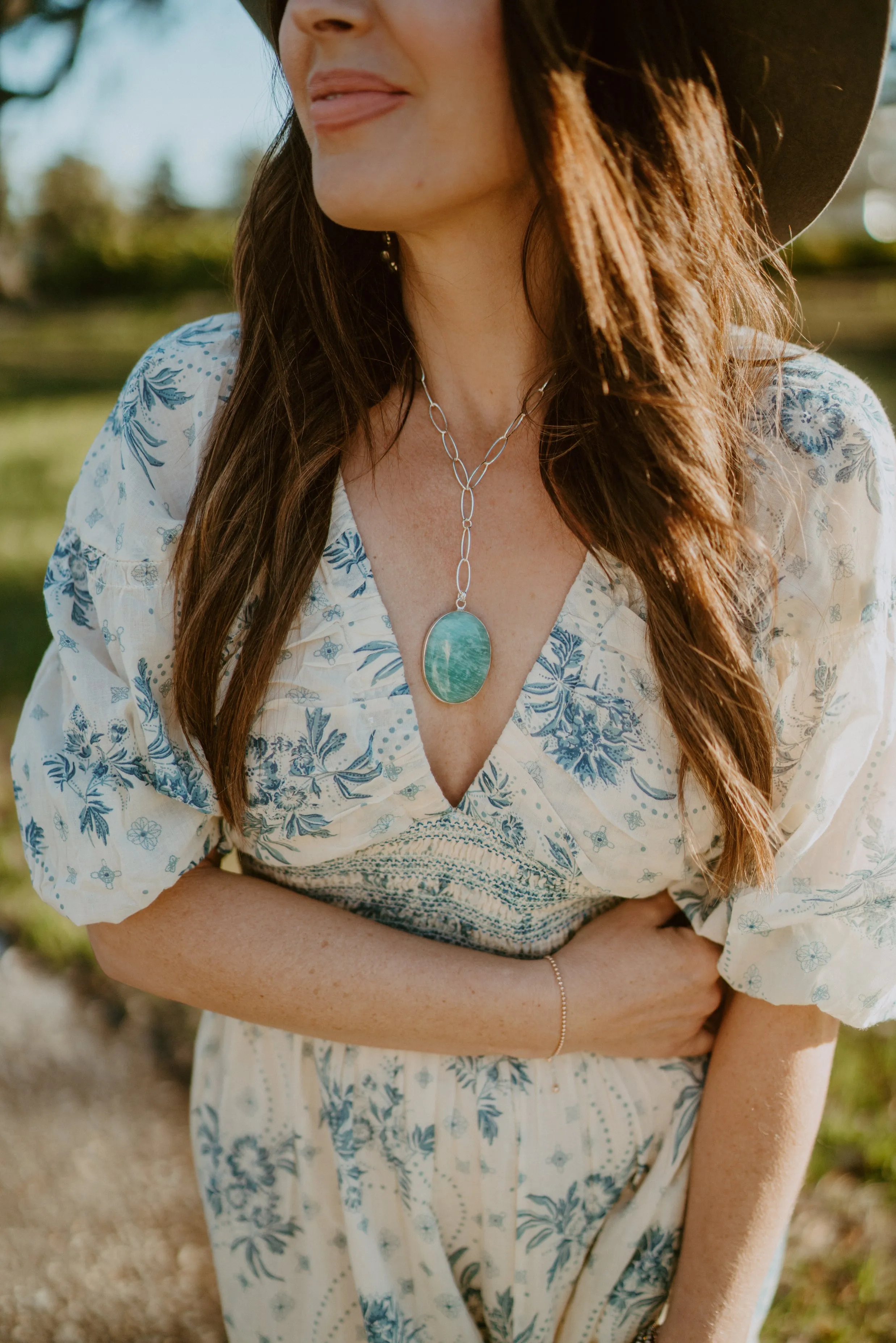 Ceelo Necklace | Amazonite sold by Goldie Lew product image thumbnail 2