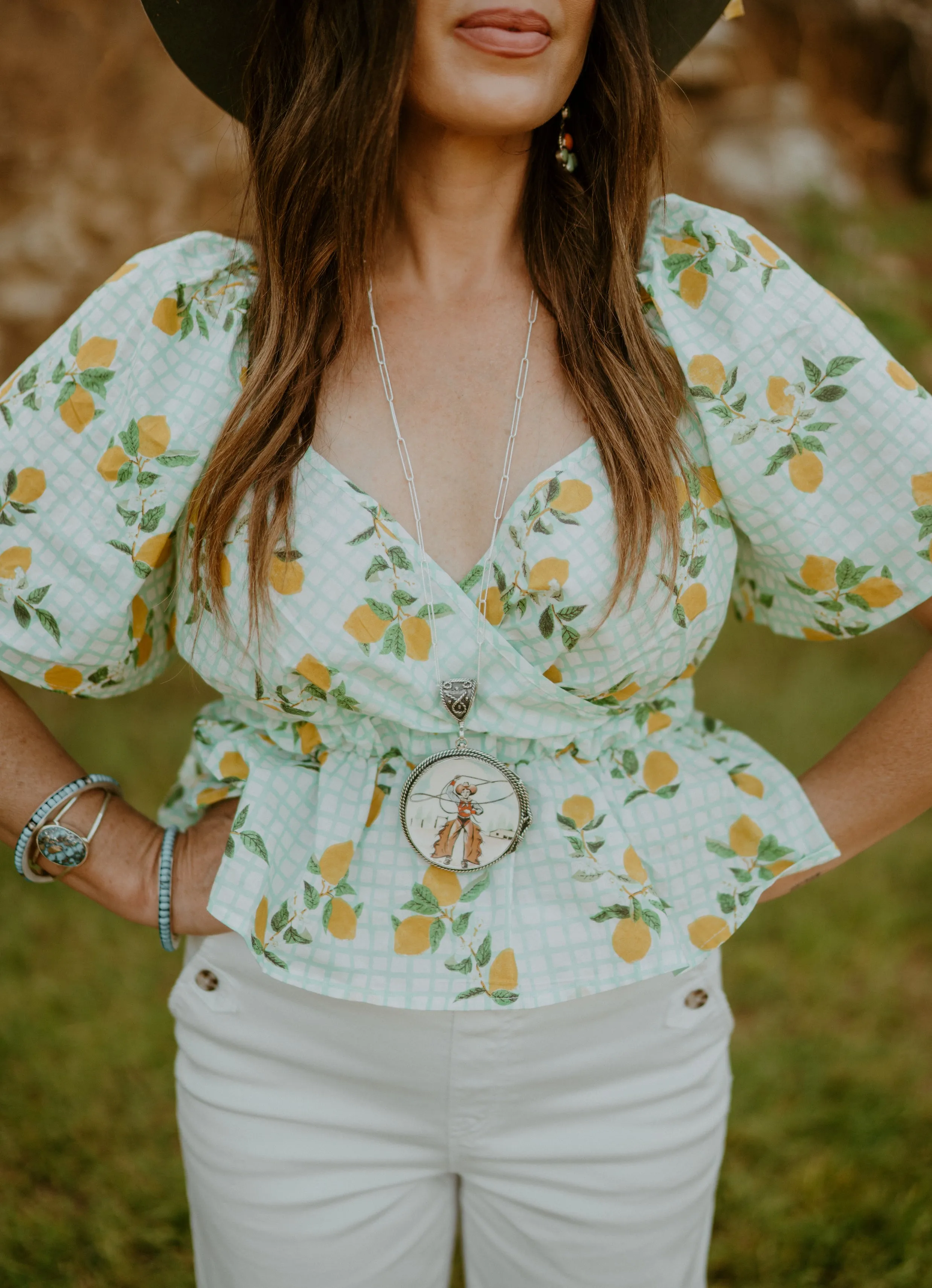 Rop Em' Cowboy Necklace sold by Goldie Lew