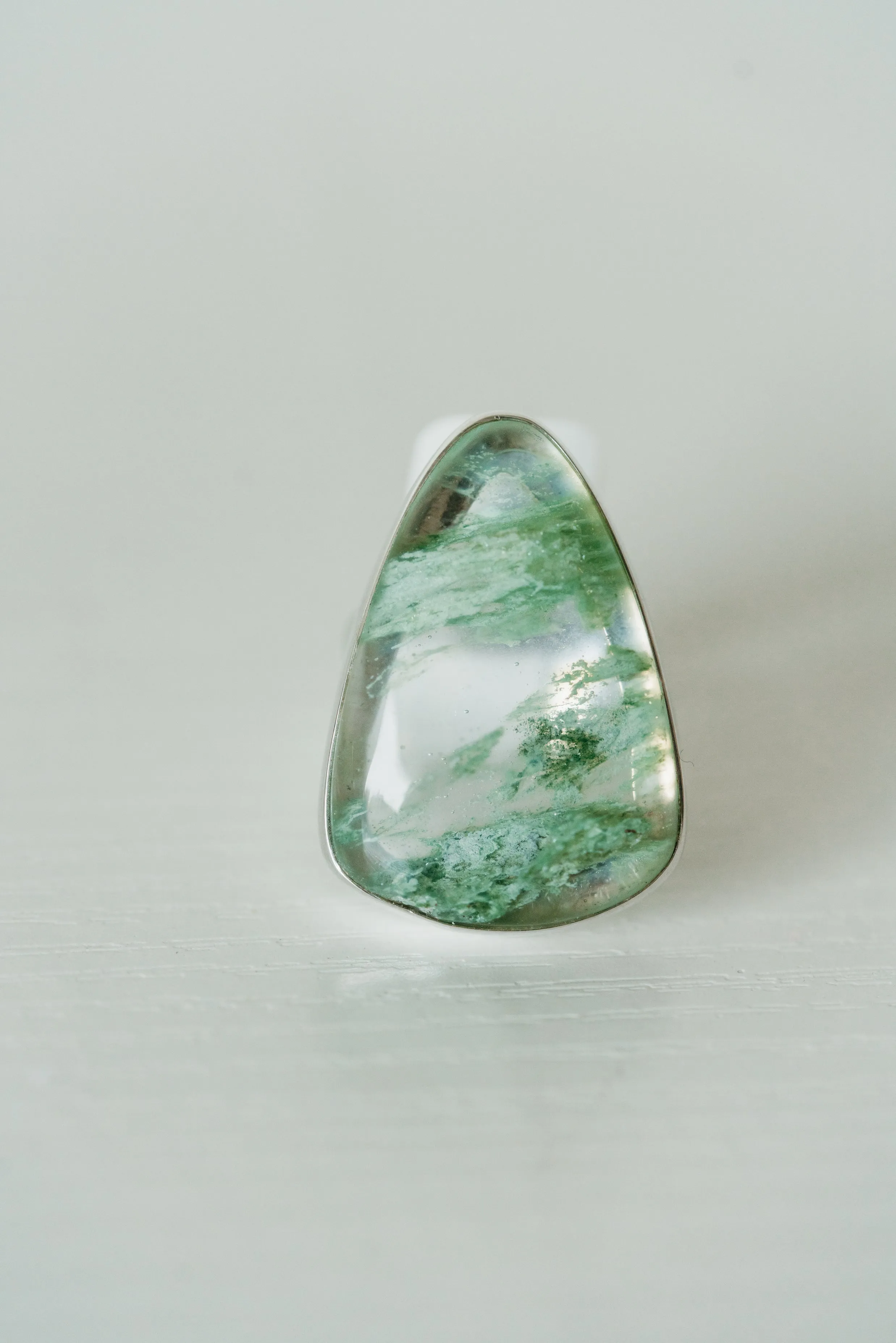 Pratt Ring | Aqua Green Quartz sold by Goldie Lew product image thumbnail 5