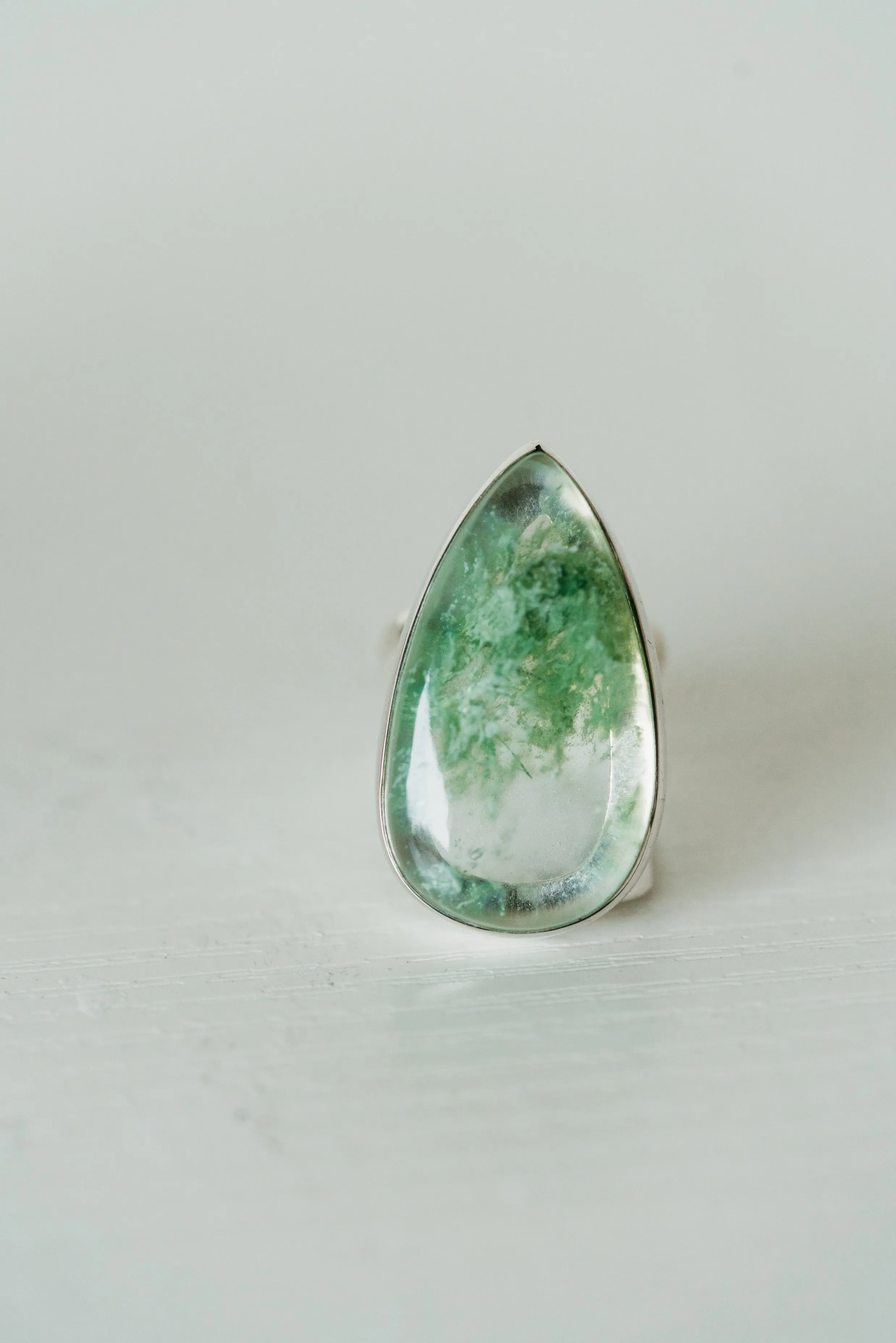 Pratt Ring | Aqua Green Quartz sold by Goldie Lew product image thumbnail 3