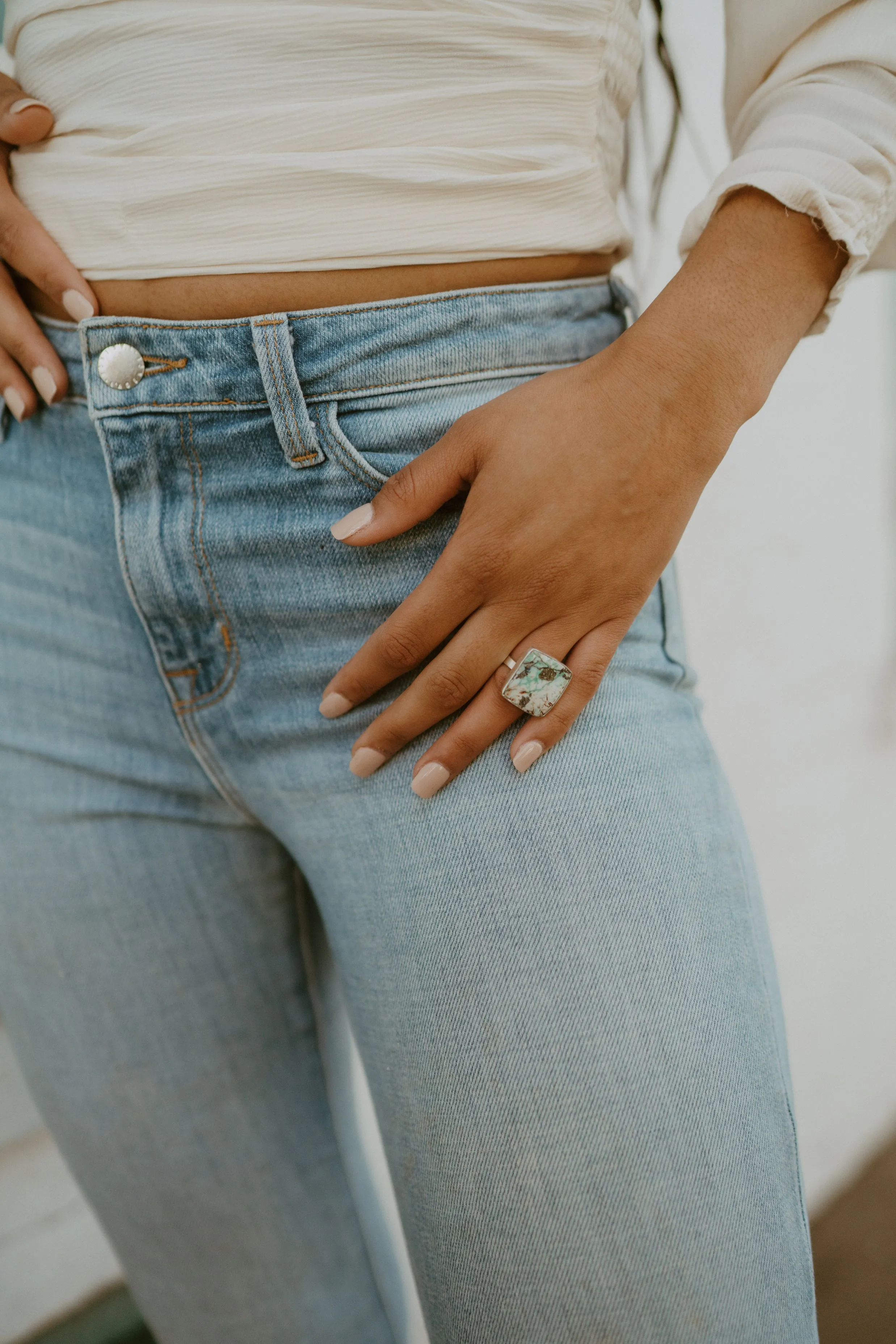 Bobby Ring | Russian Azurite sold by Goldie Lew product image thumbnail 2