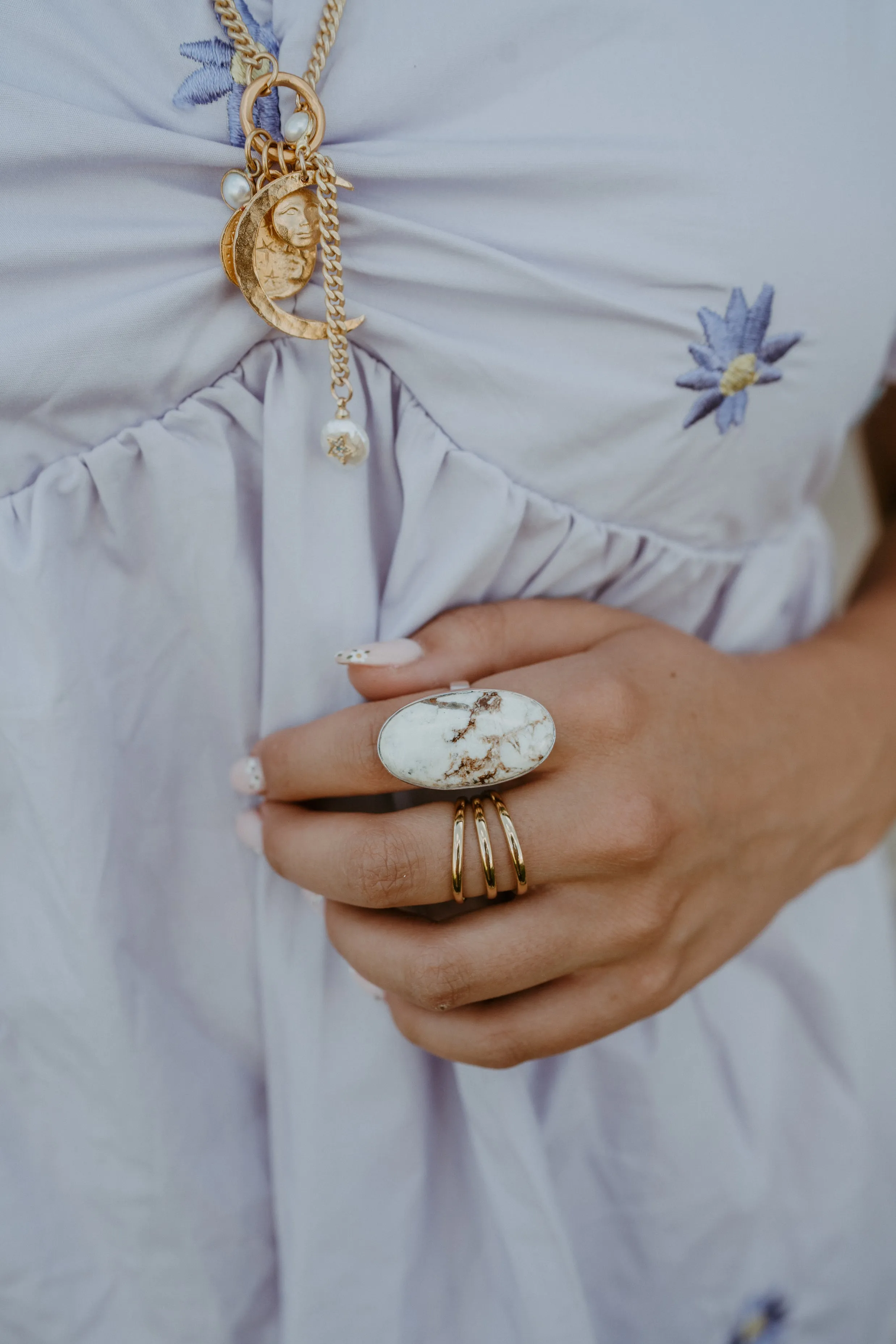 Raquel Ring | Magnesite sold by Goldie Lew product image thumbnail 4