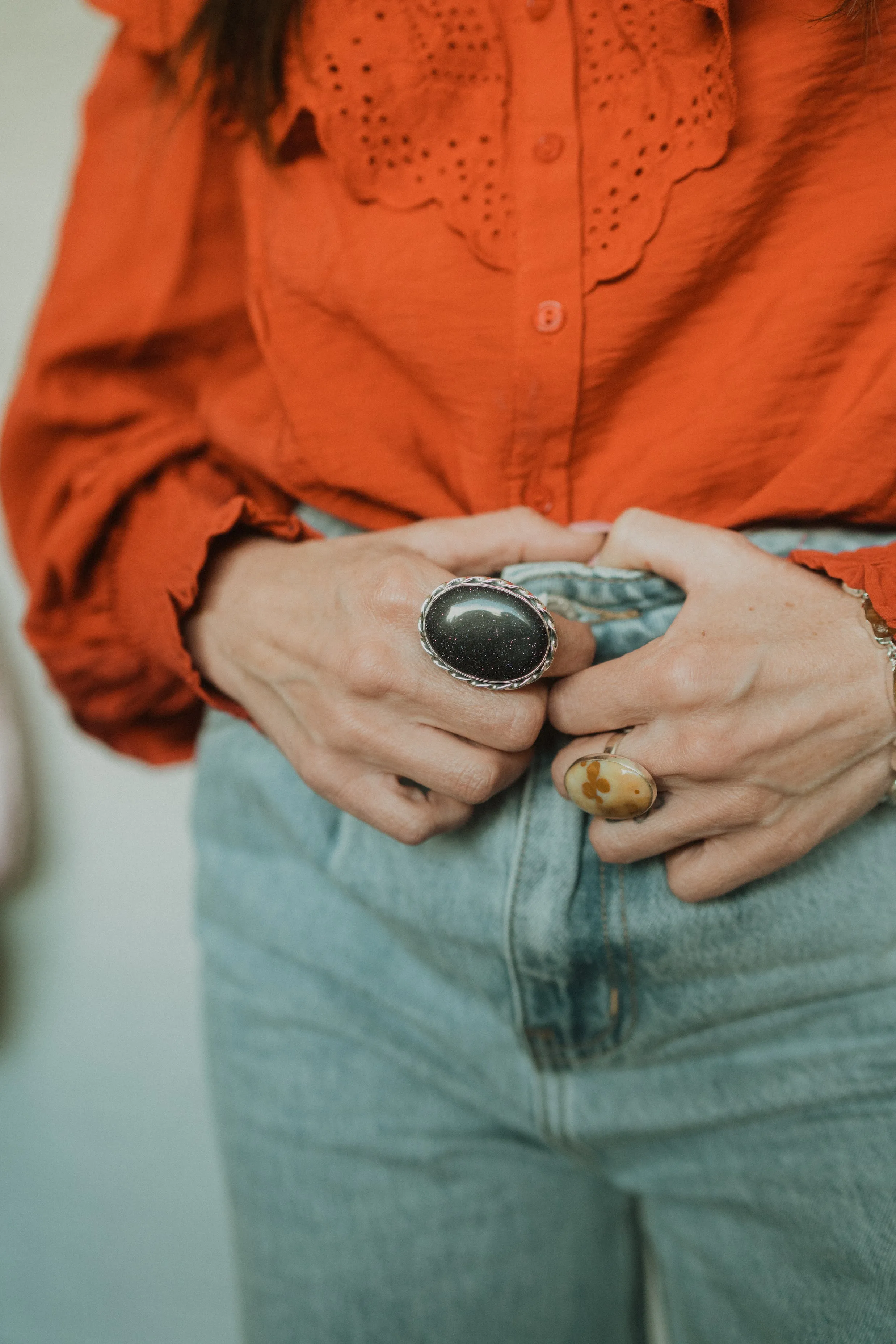 Jennifer Ring | Blue Sun Sitara sold by Goldie Lew product image thumbnail 2