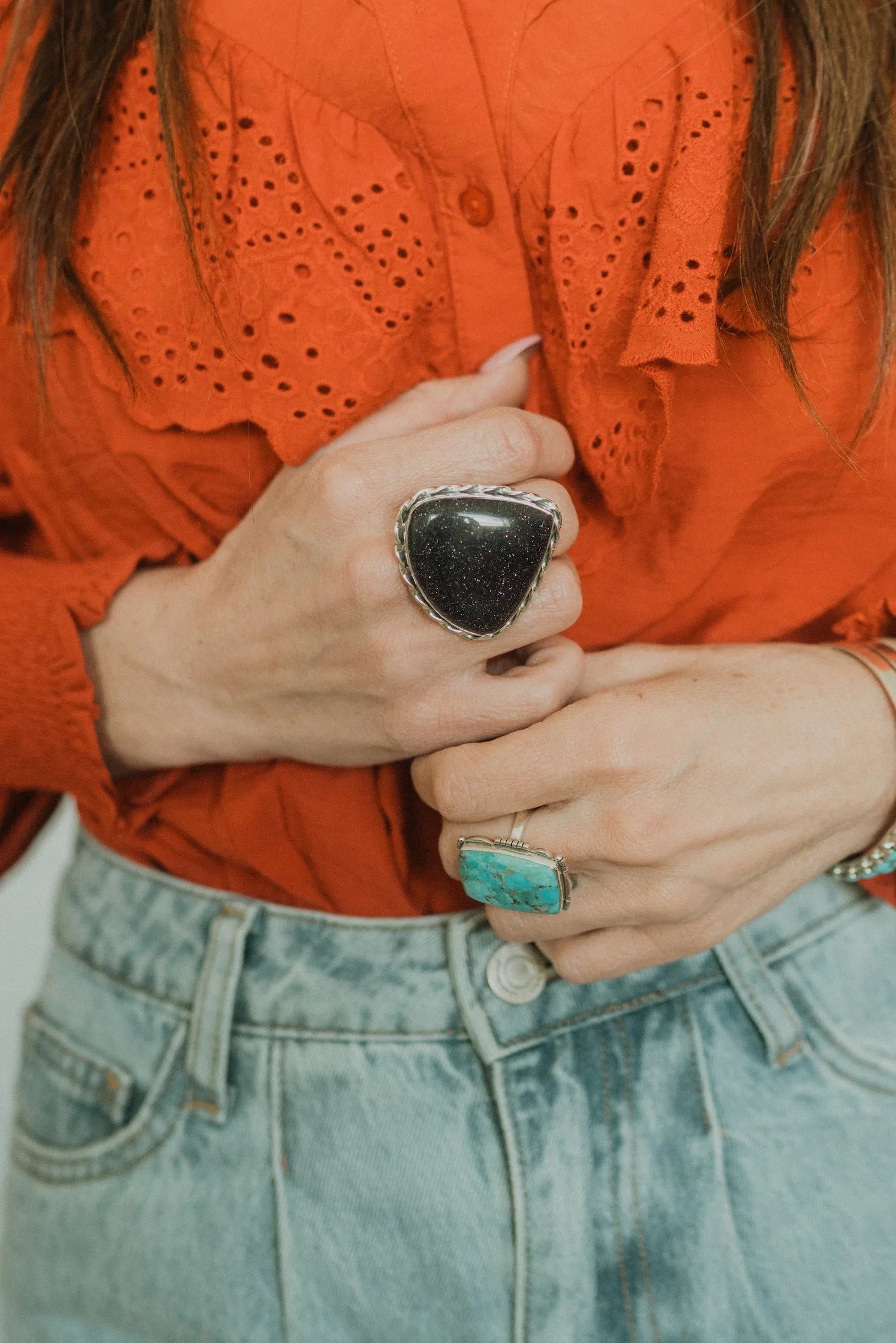 Jennifer Ring | Blue Sun Sitara sold by Goldie Lew product image thumbnail 3