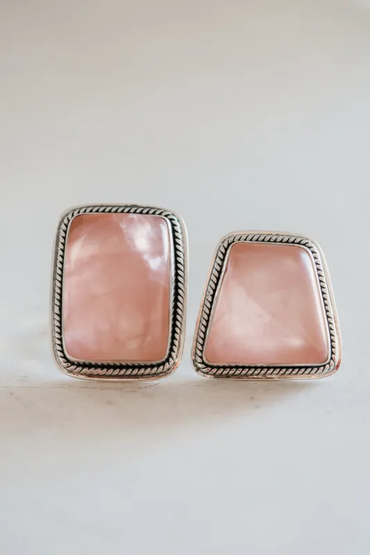 Laramie Ring | Rose Quartz sold by Goldie Lew