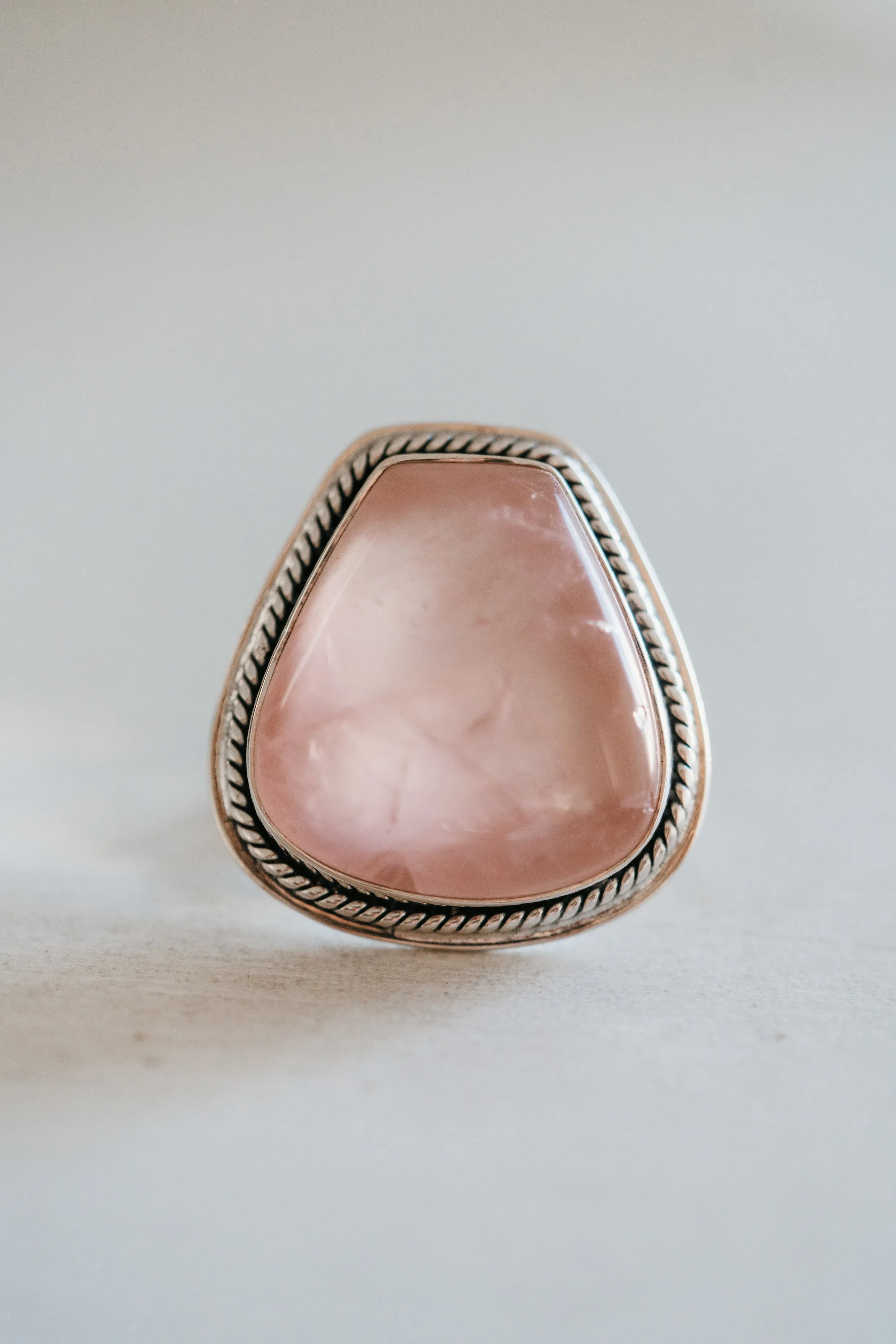 Laramie Ring | Rose Quartz sold by Goldie Lew product image thumbnail 5