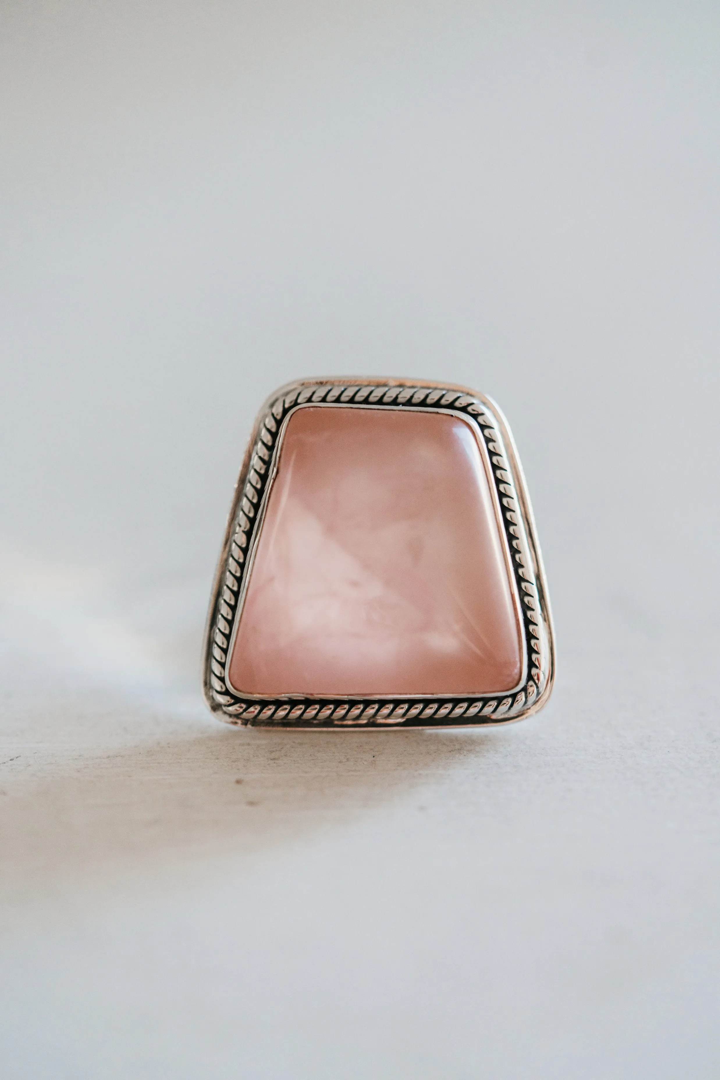 Laramie Ring | Rose Quartz sold by Goldie Lew product image thumbnail 3
