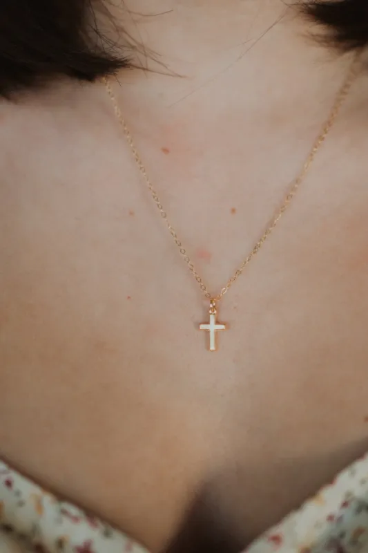 Golden Cross Necklace - FINAL SALE sold by Goldie Lew