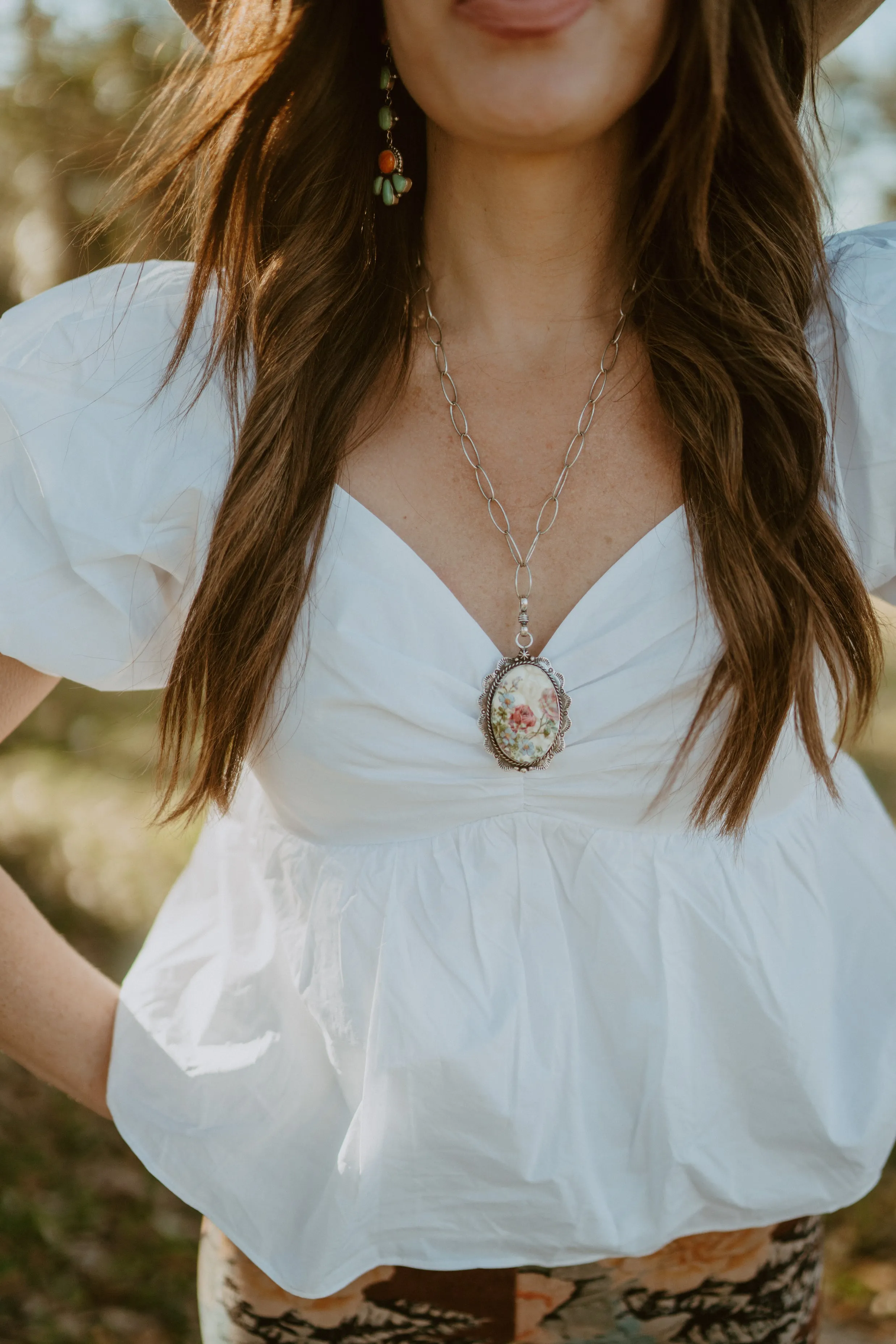 Old Time Floral Necklace sold by Goldie Lew product image thumbnail 5