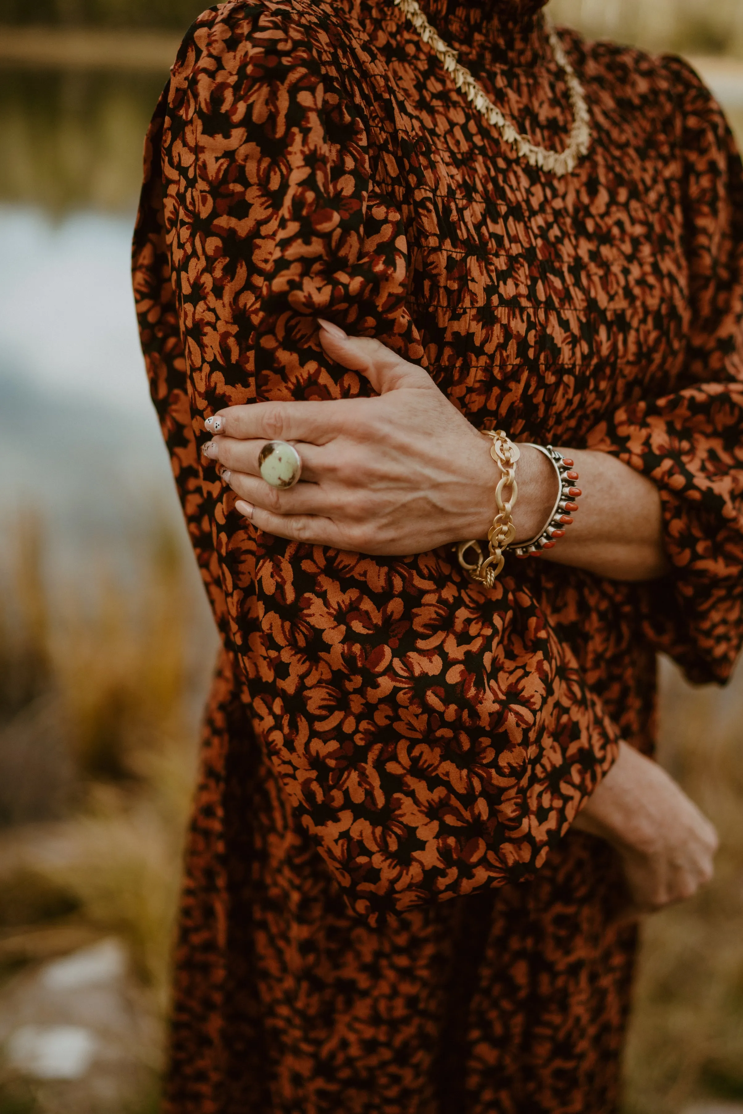 Kesha Ring | Lemon Chrysoprase sold by Goldie Lew product image thumbnail 4