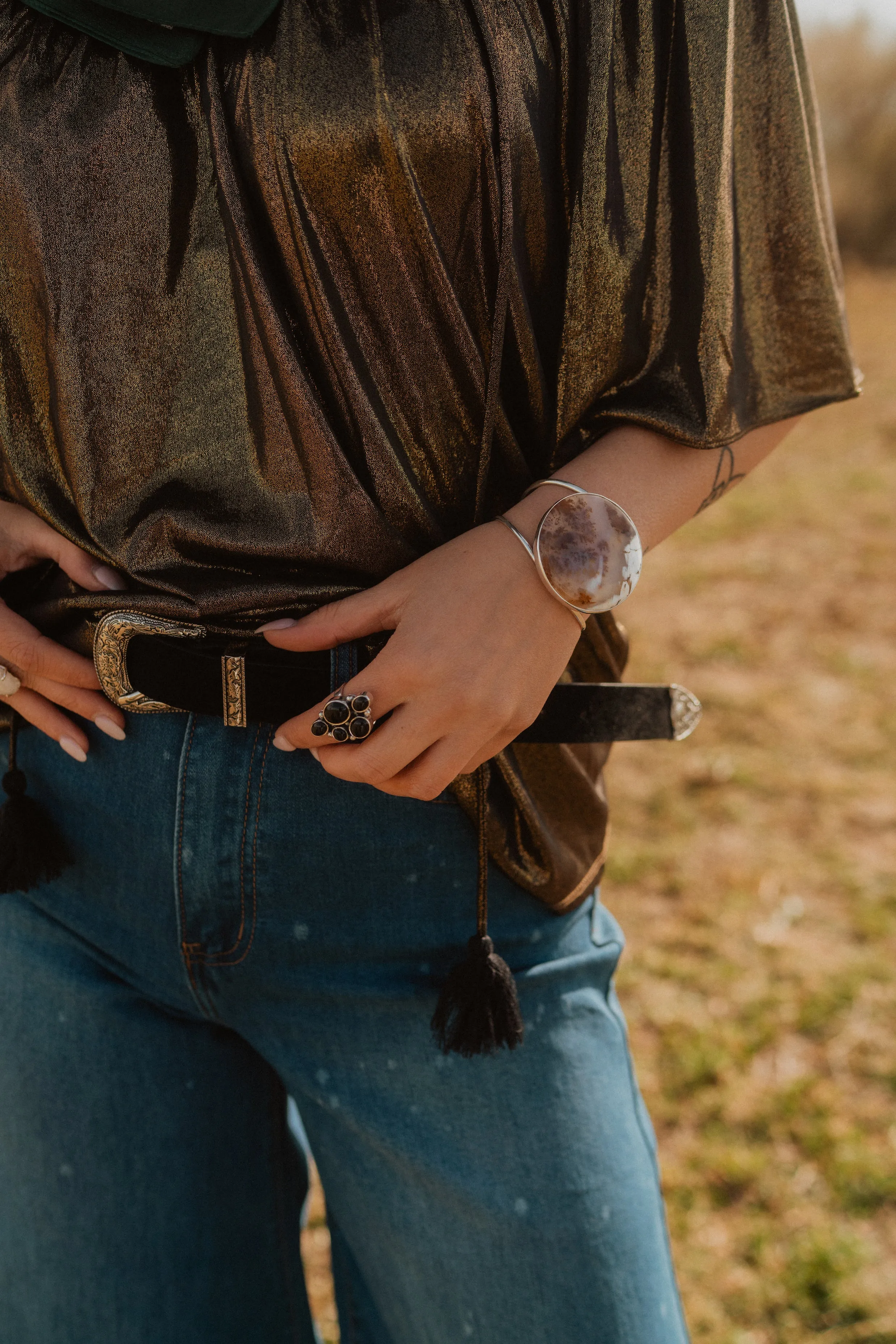 Jovie Ring | Black Onyx sold by Goldie Lew product image thumbnail 3