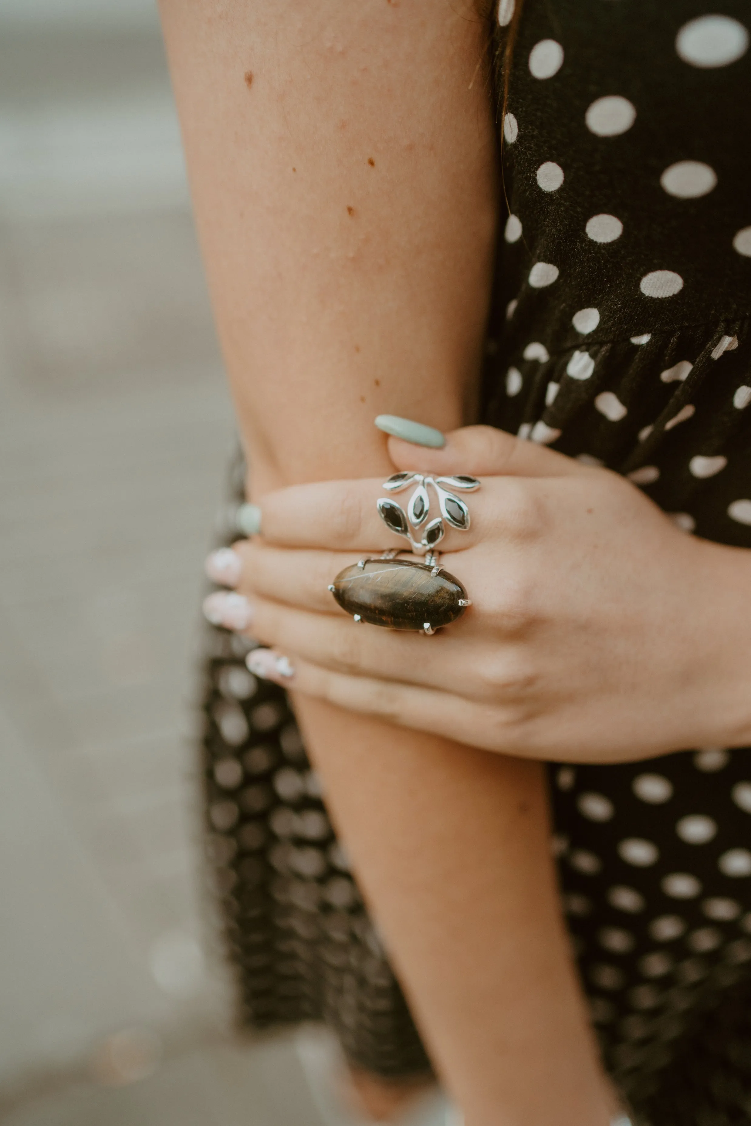 Blythe Ring | Black Onyx sold by Goldie Lew product image thumbnail 3