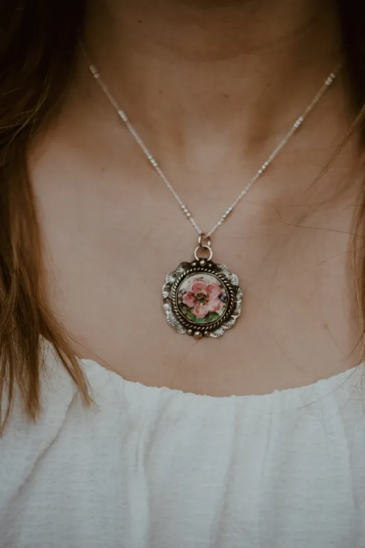 Pink Petunia Necklace sold by Goldie Lew