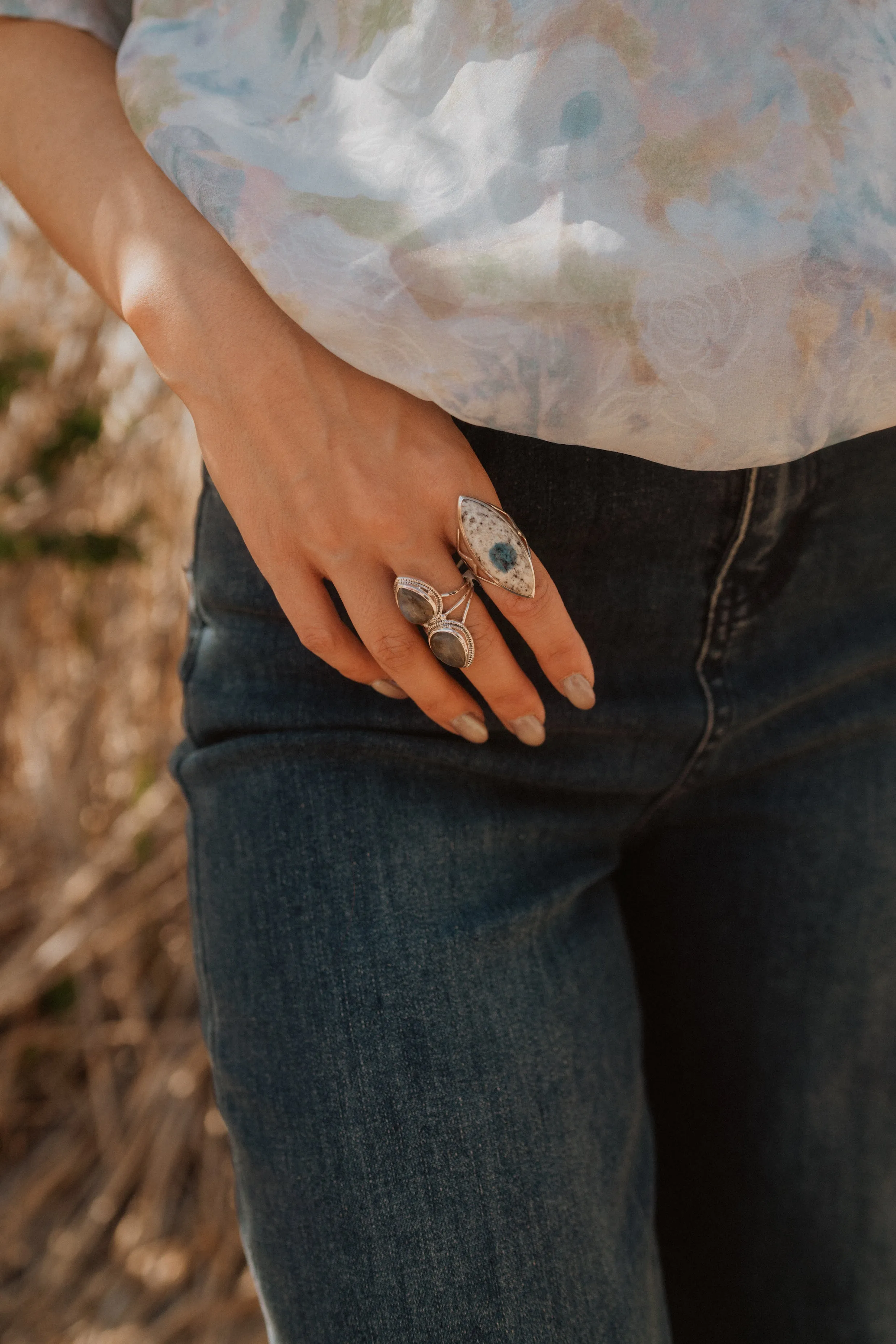 Everly Ring | Labradorite sold by Goldie Lew product image thumbnail 2