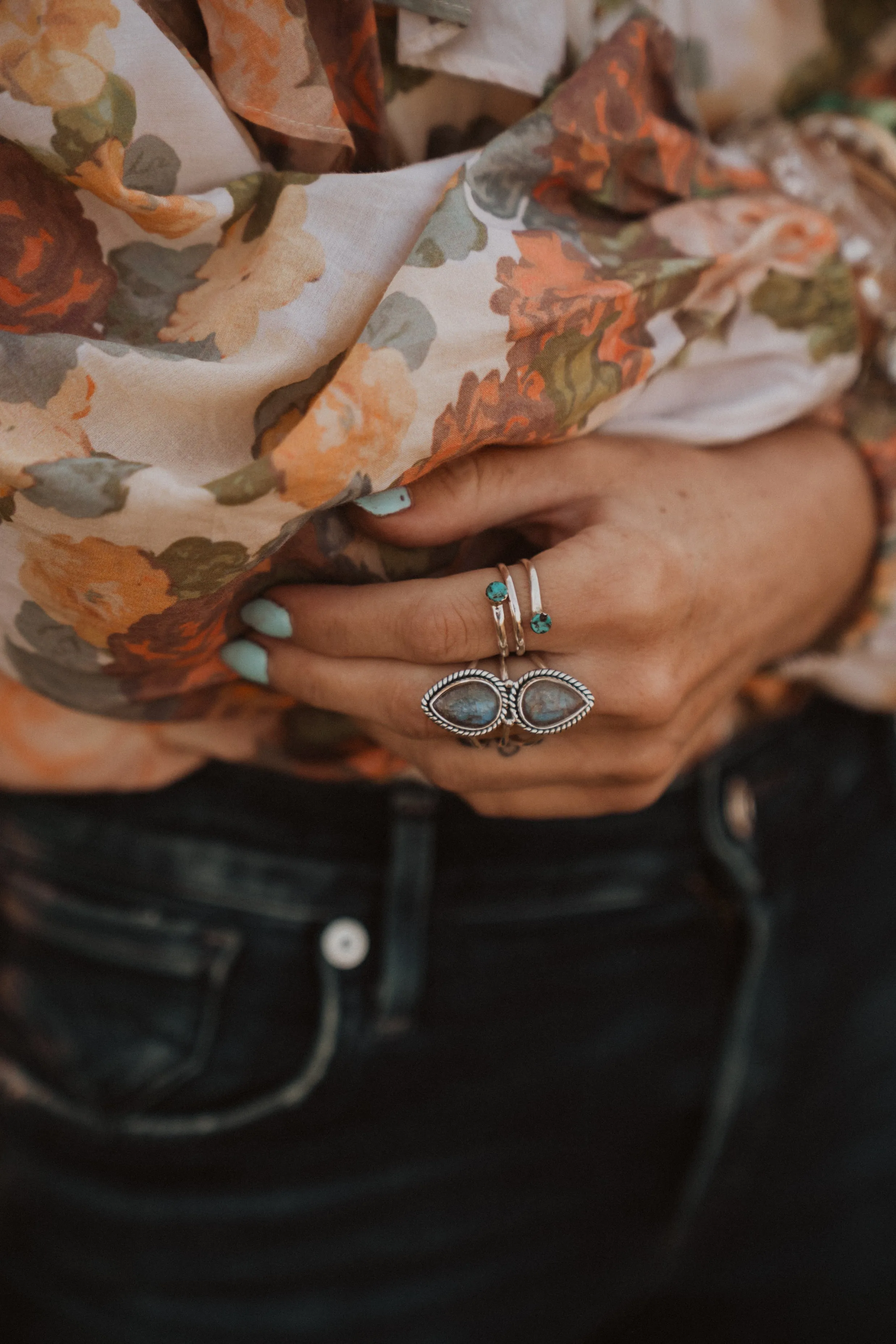 Everly Ring | Labradorite sold by Goldie Lew product image thumbnail 4