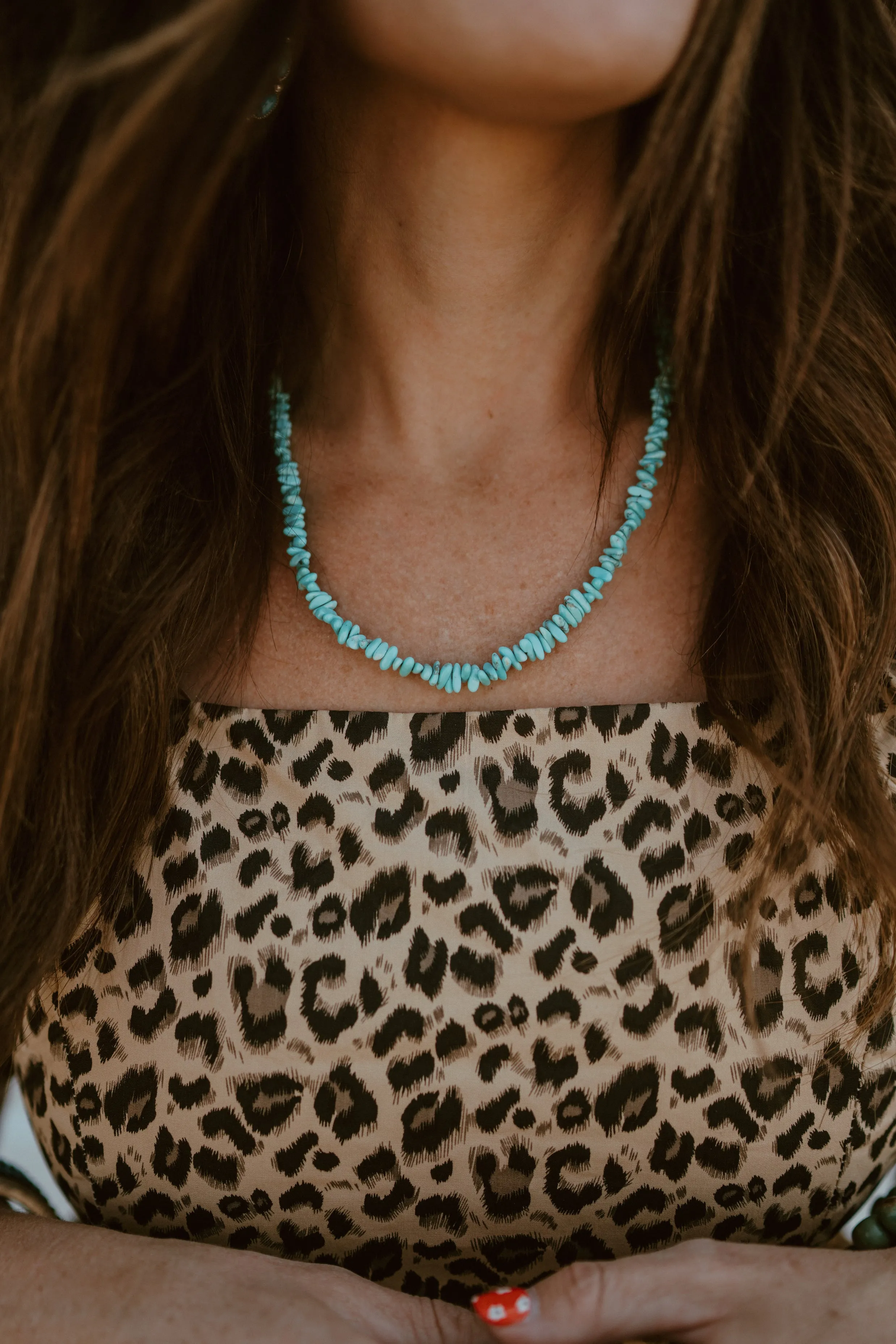 Joey Necklace | Turquoise sold by Goldie Lew product image thumbnail 2