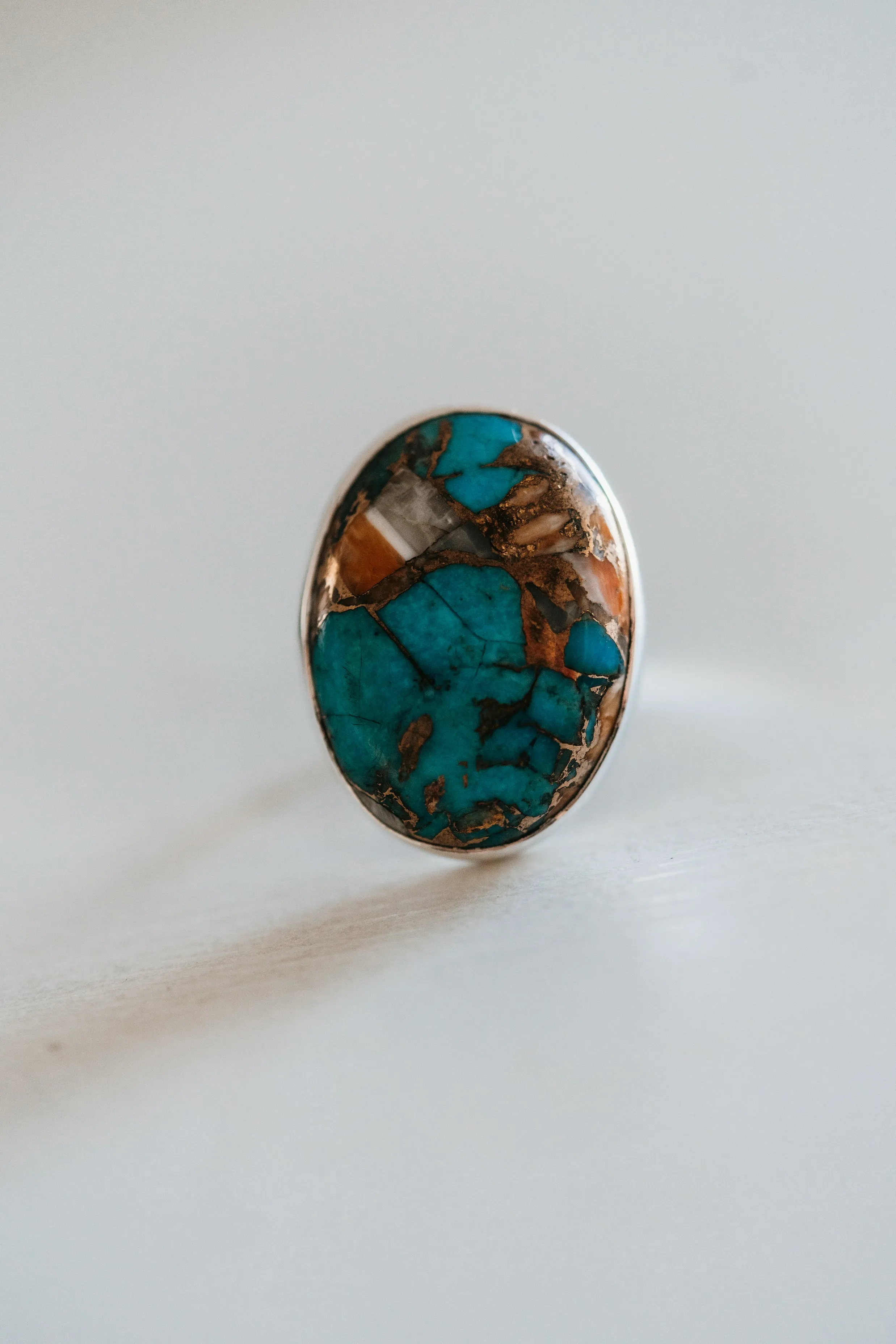 Aiblene Ring | Spiny Turquoise sold by Goldie Lew product image thumbnail 2